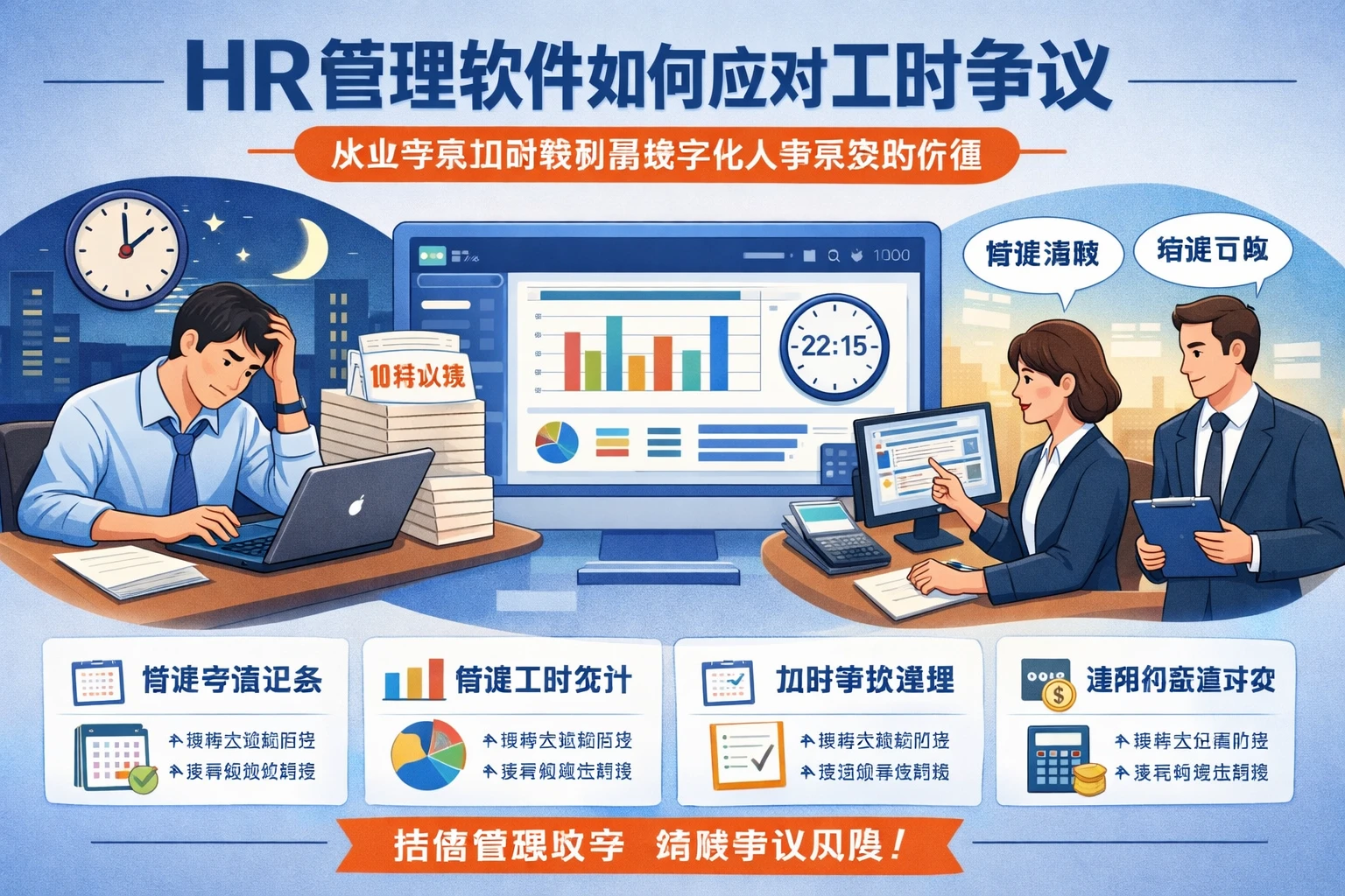 HR管理软件如何应对工时争议：从业务员加班案例看数字化人事系统的价值