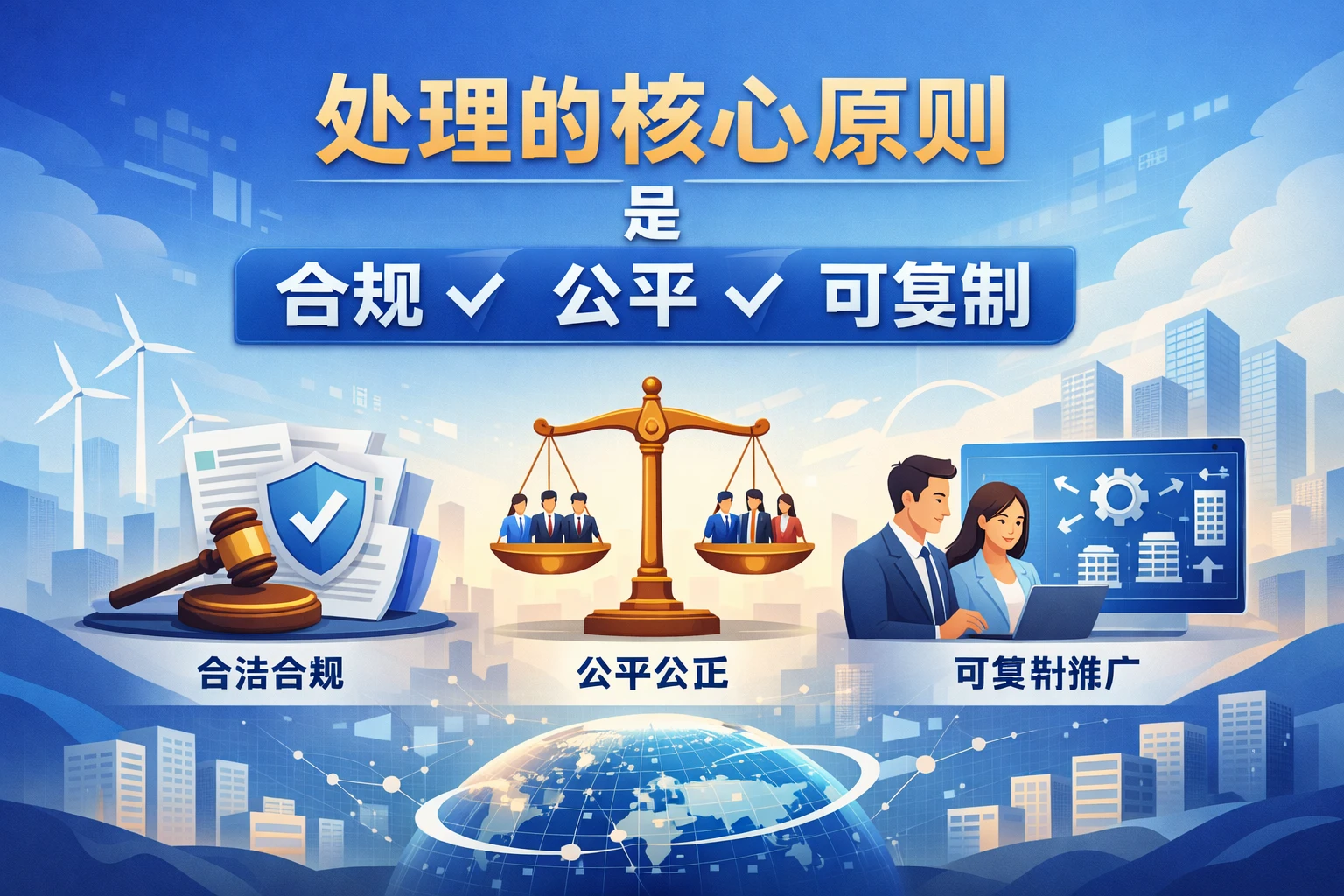 处理的核心原则，是合规、公平、可复制