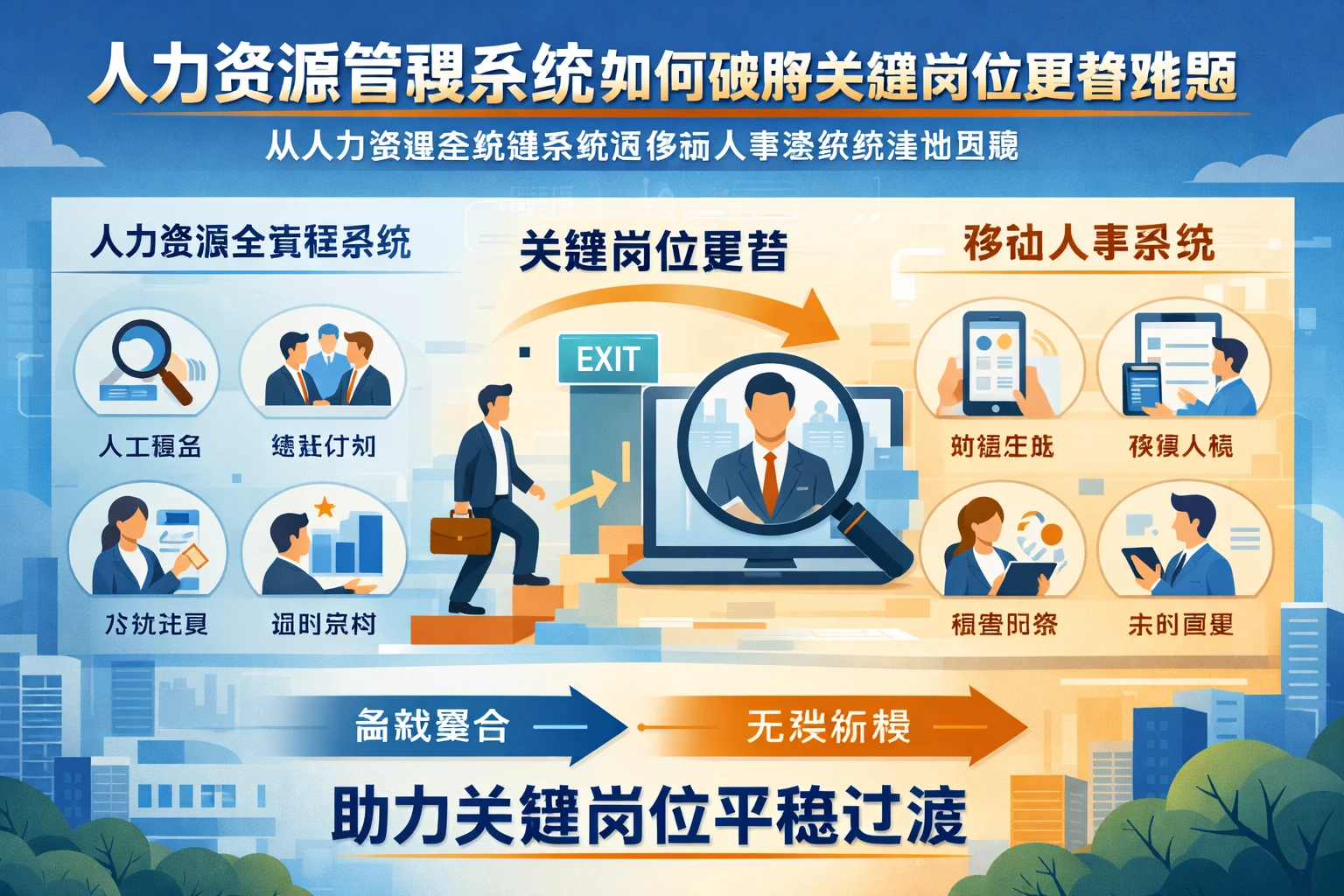 人力资源管理系统如何破解关键岗位更替难题:从人力资源全流程系统到移动人事系统的落地思路