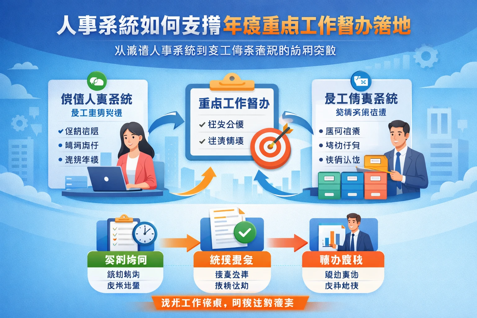 人事系统如何支撑年度重点工作督办落地:从微信人事系统到员工档案系统的协同实践