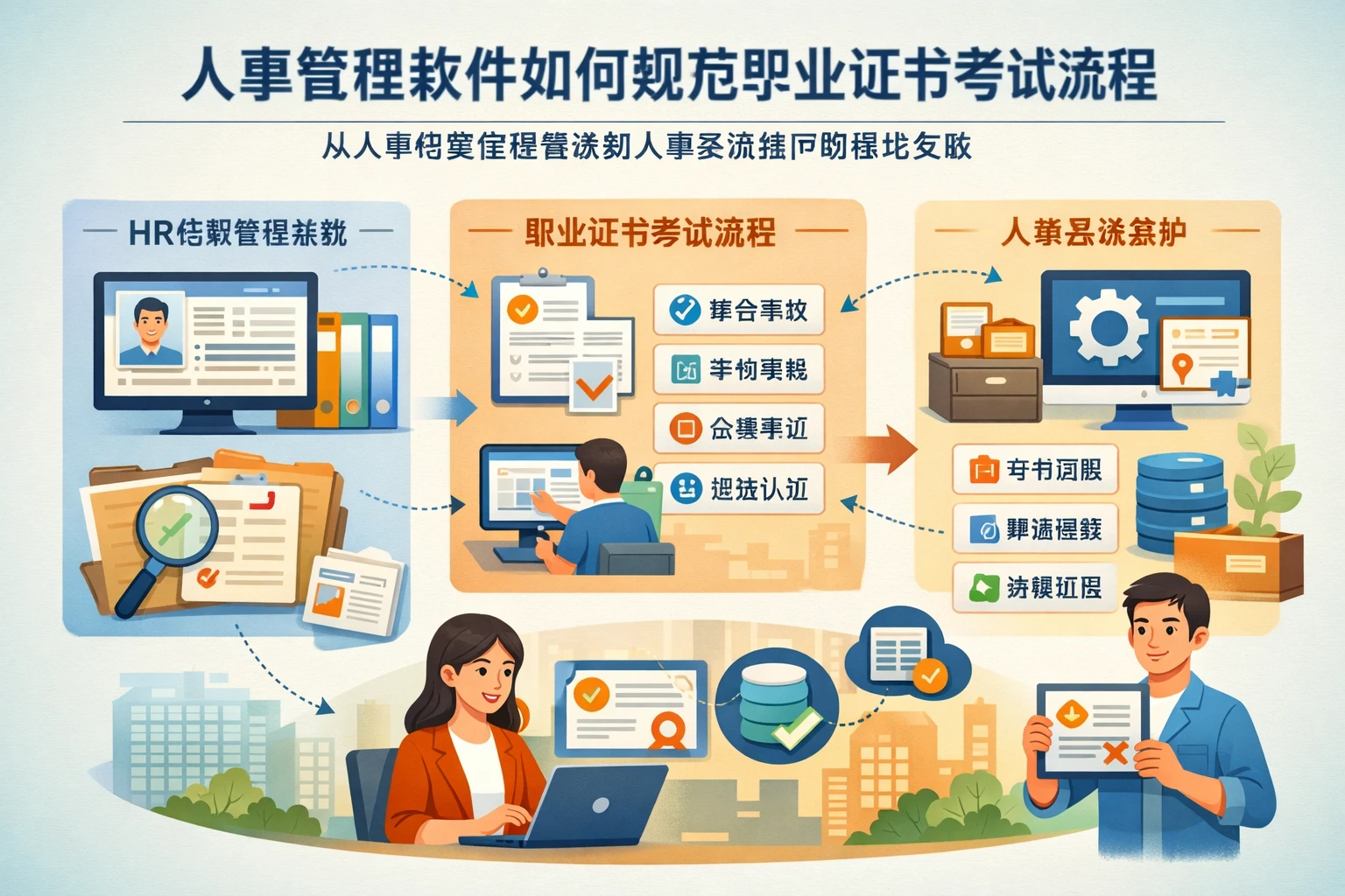 人事管理软件如何规范职业证书考试流程：从人事档案管理系统到人事系统维护的落地实践