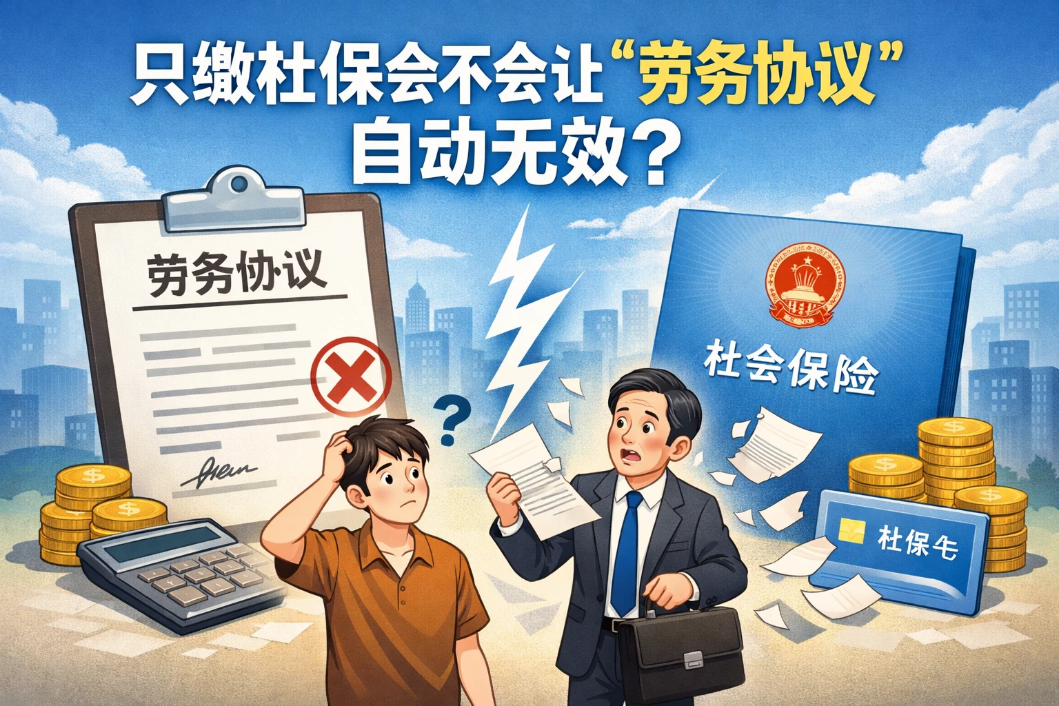 只缴社保会不会让“劳务协议”自动无效