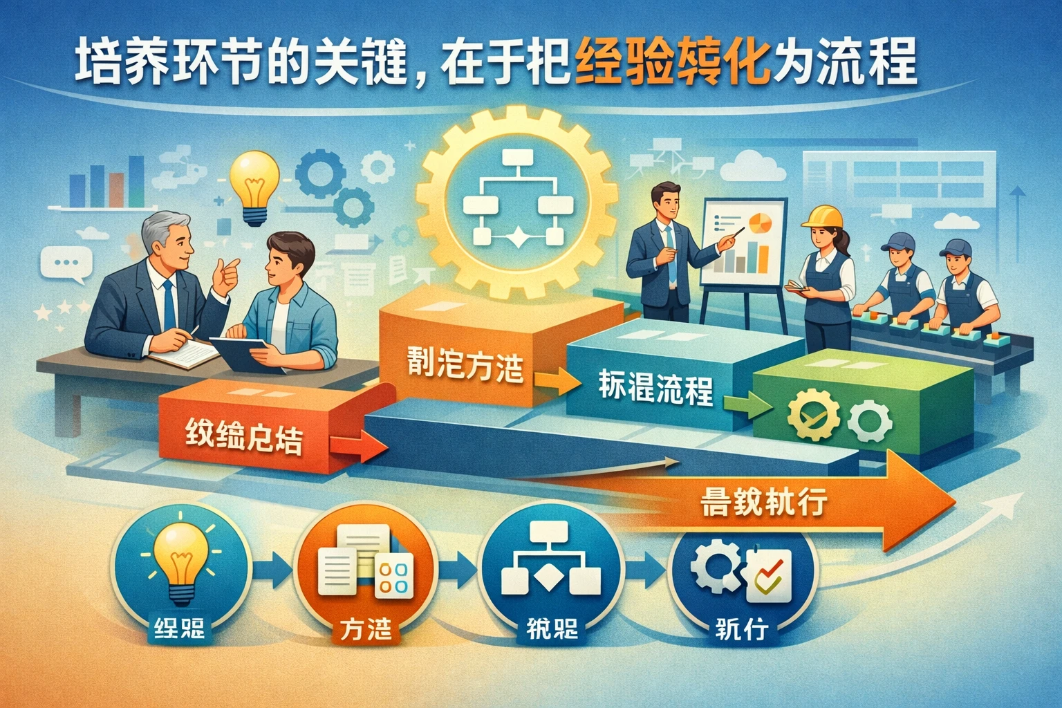 培养环节的关键，在于把经验转化为流程