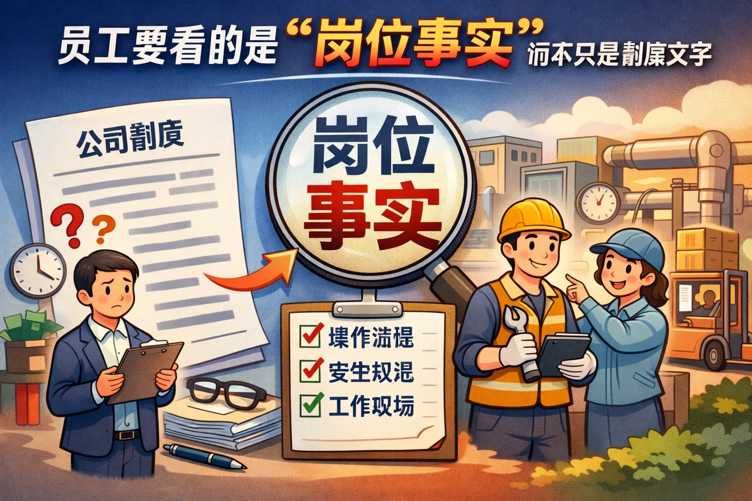 员工要看的是“岗位事实”而不只是制度文字