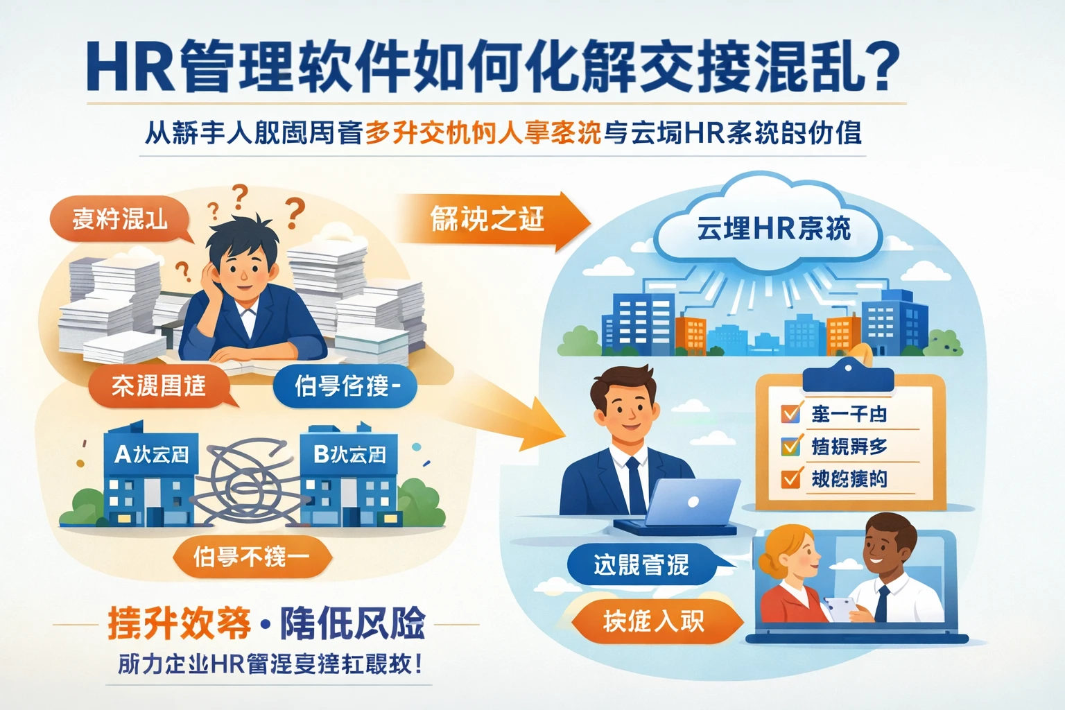 HR管理软件如何化解交接混乱:从新手入职困局看多分支机构人事系统与云端HR系统的价值