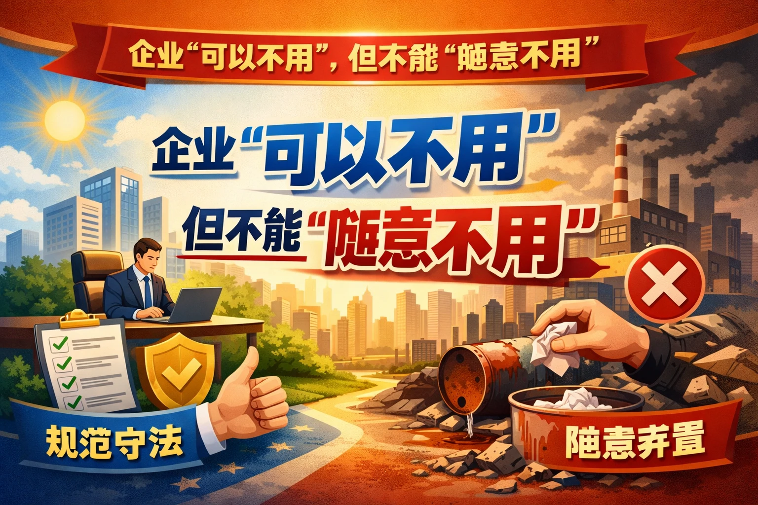 企业“可以不用”，但不能“随意不用”