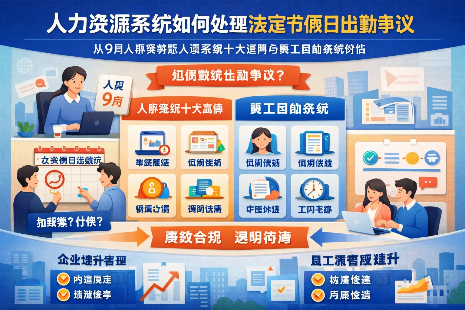 人力资源系统如何处理法定节假日出勤争议：从9月入职案例看人事系统十大品牌与员工自助系统价值