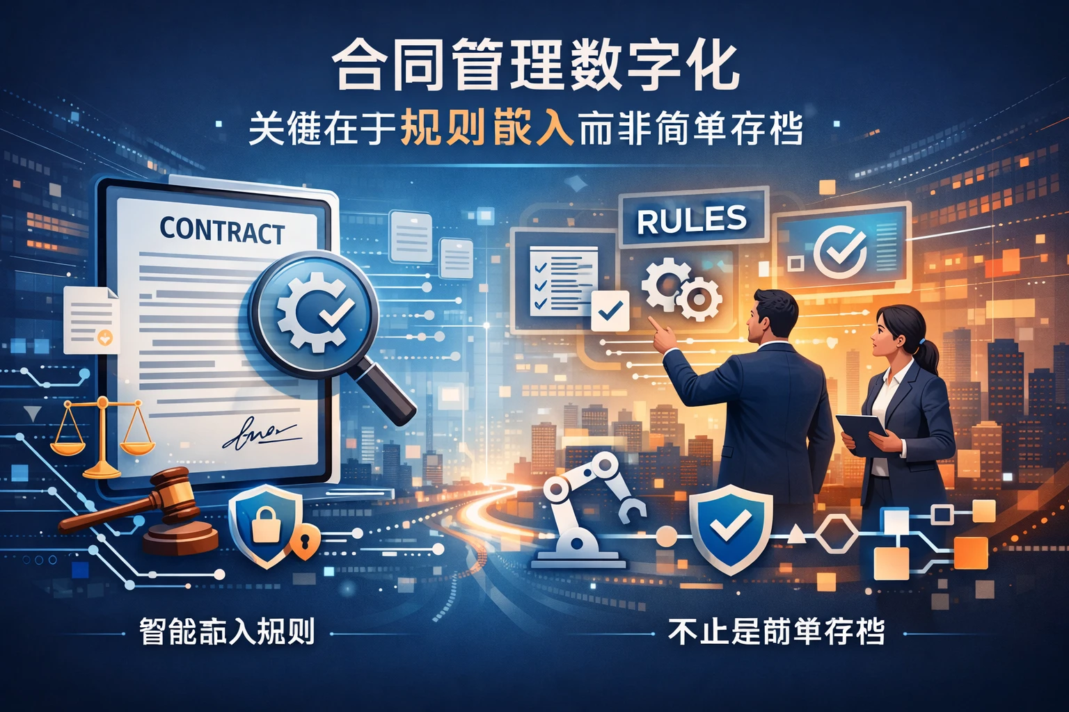 合同管理数字化,关键在于规则嵌入而非简单存档