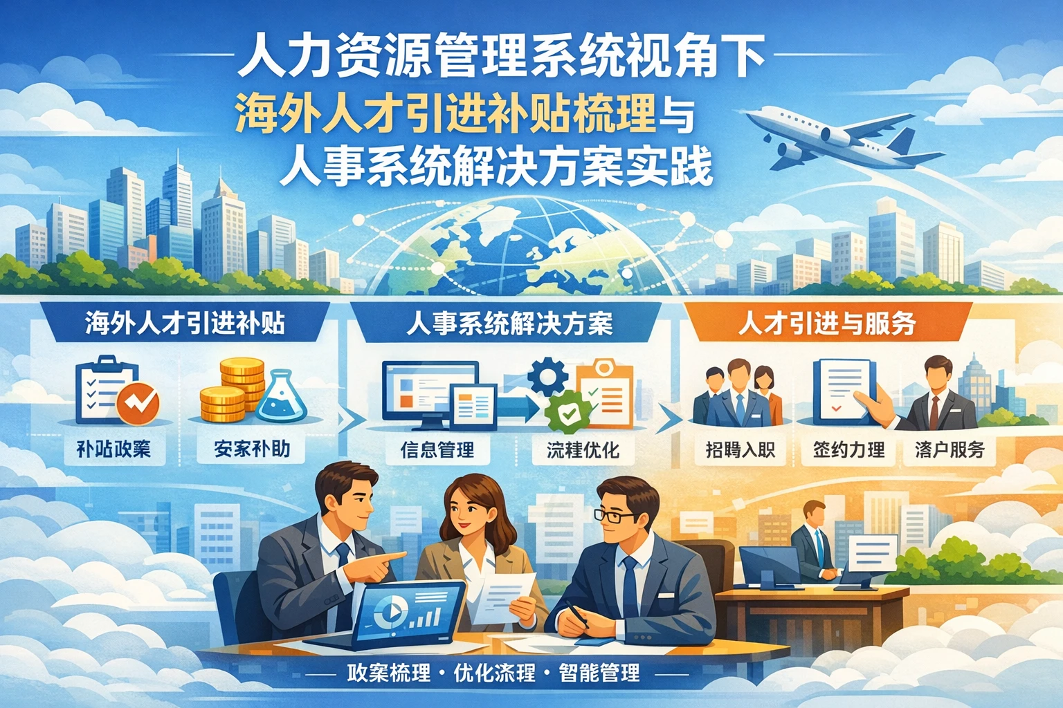 人力资源管理系统视角下海外人才引进补贴梳理与人事系统解决方案实践