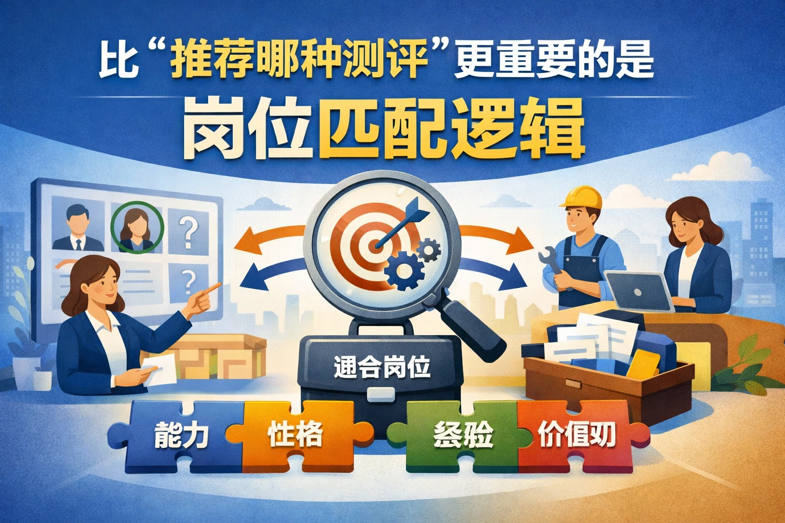 比“推荐哪种测评”更重要的是岗位匹配逻辑