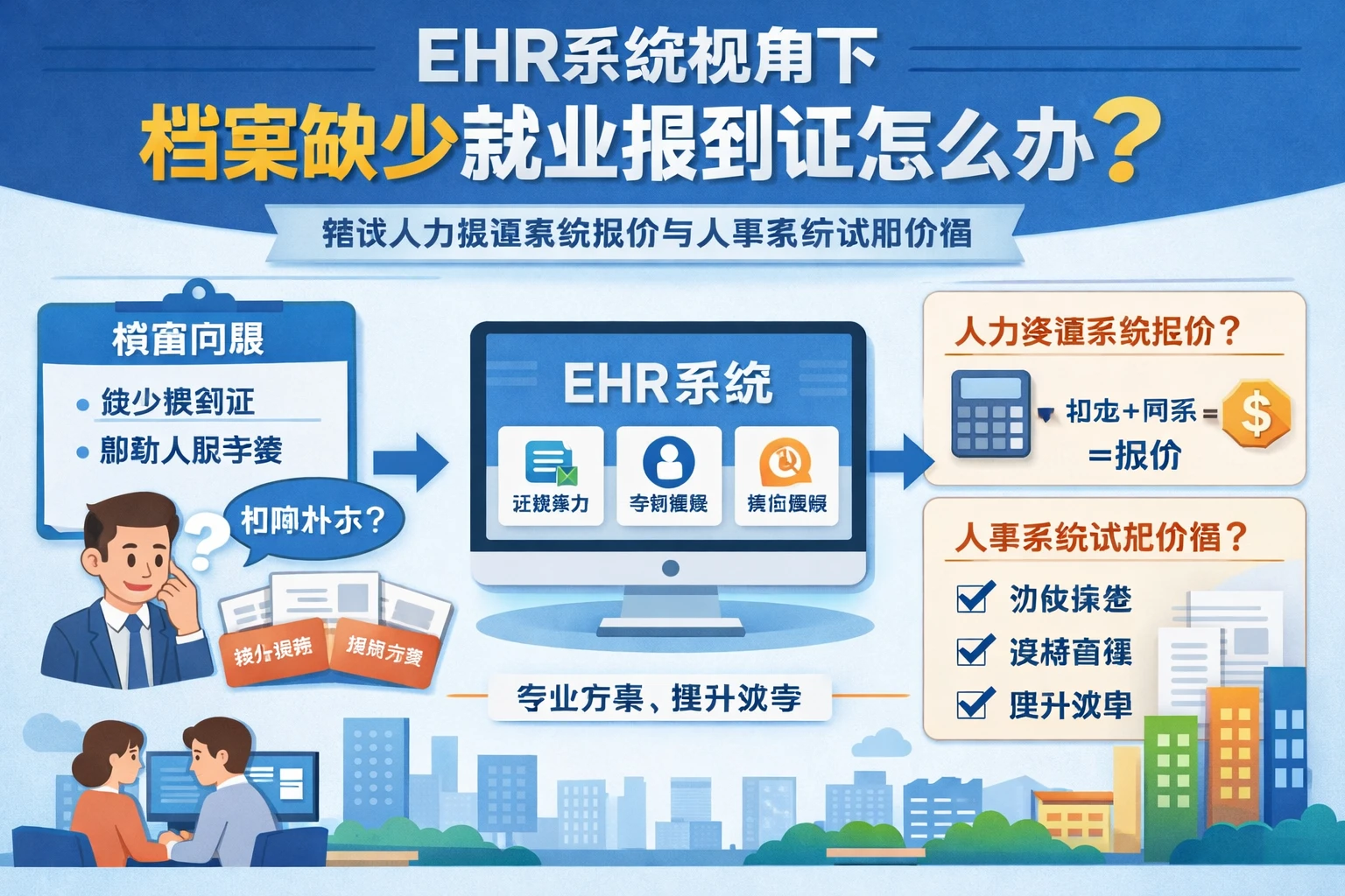 ehr系统视角下档案缺少就业报到证怎么办？兼谈人力资源系统报价与人事系统试用价值