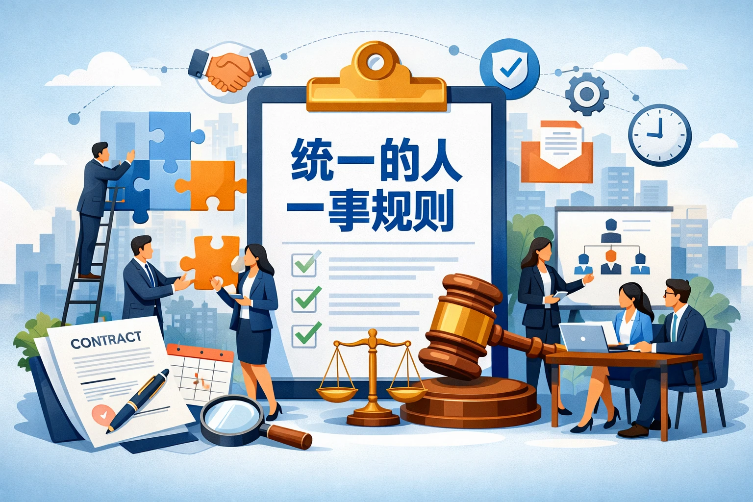 帮助企业建立统一的人事规则