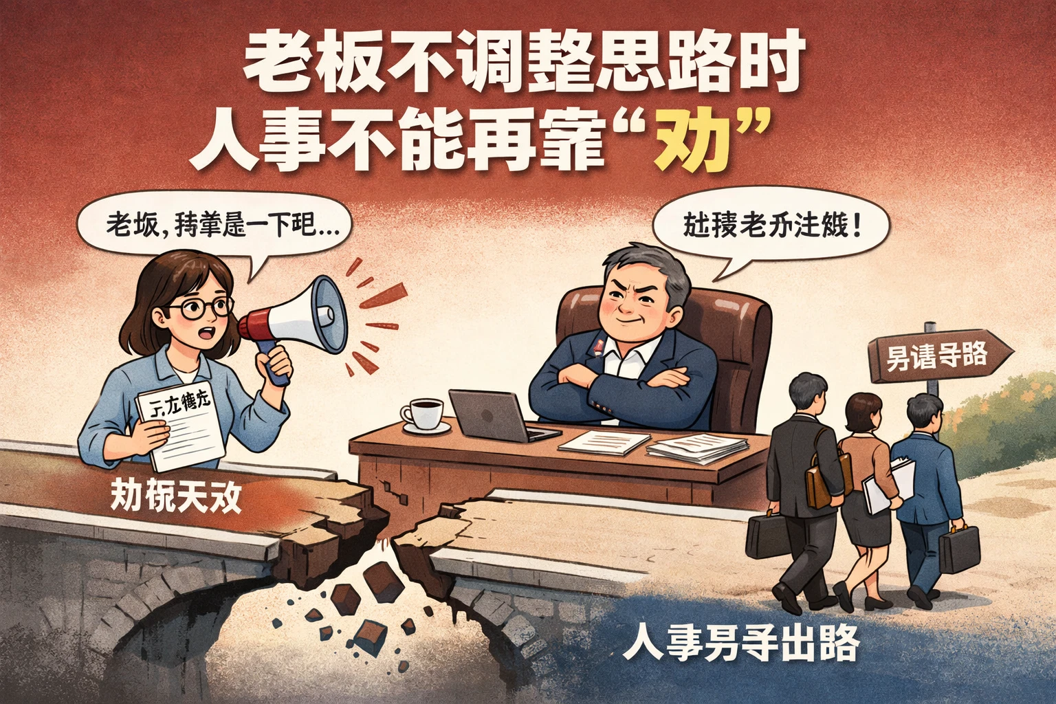 老板不调整思路时，人事不能再靠“劝”