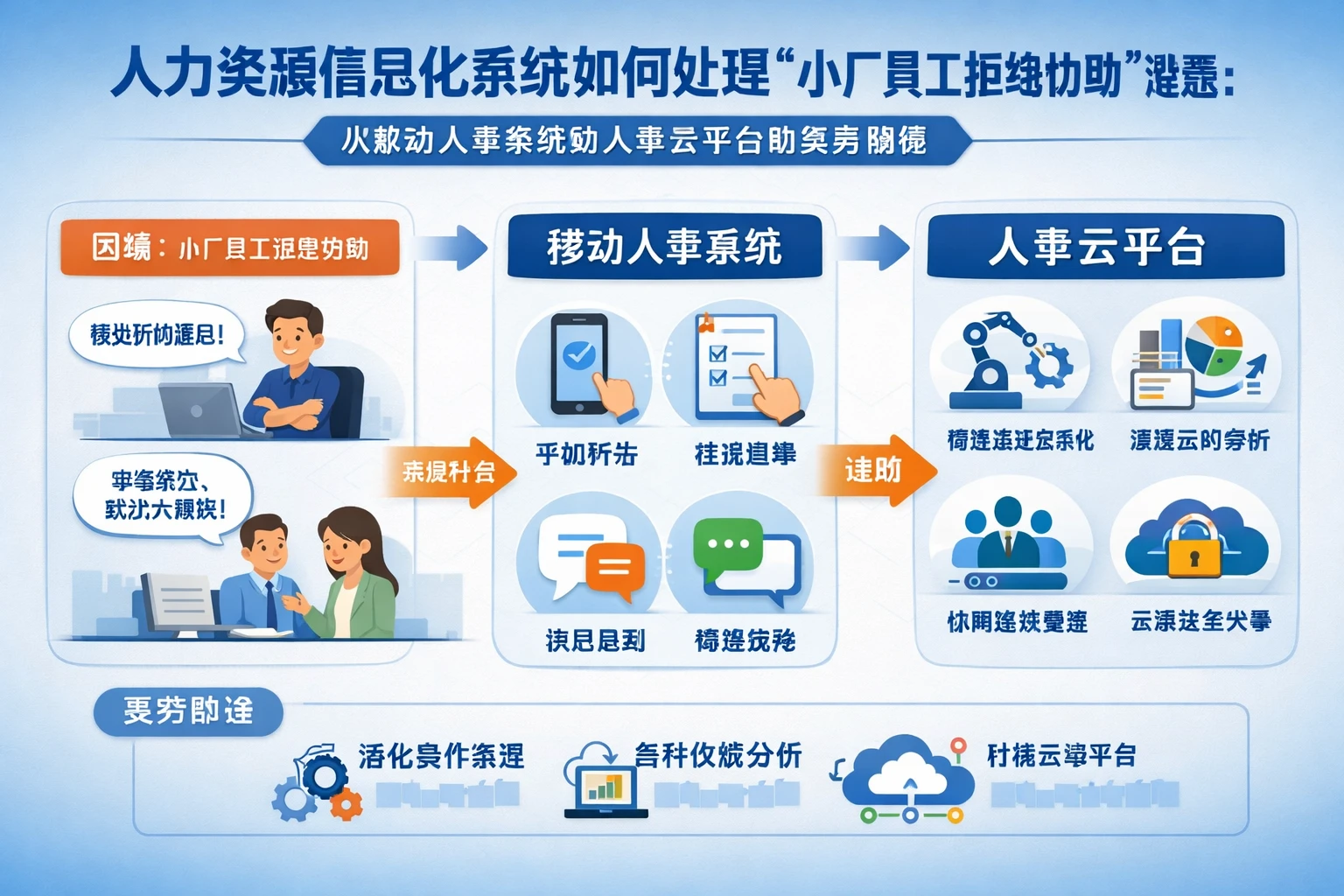 人力资源信息化系统如何处理“小厂员工拒绝协助”难题：从移动人事系统到人事云平台的实务路径