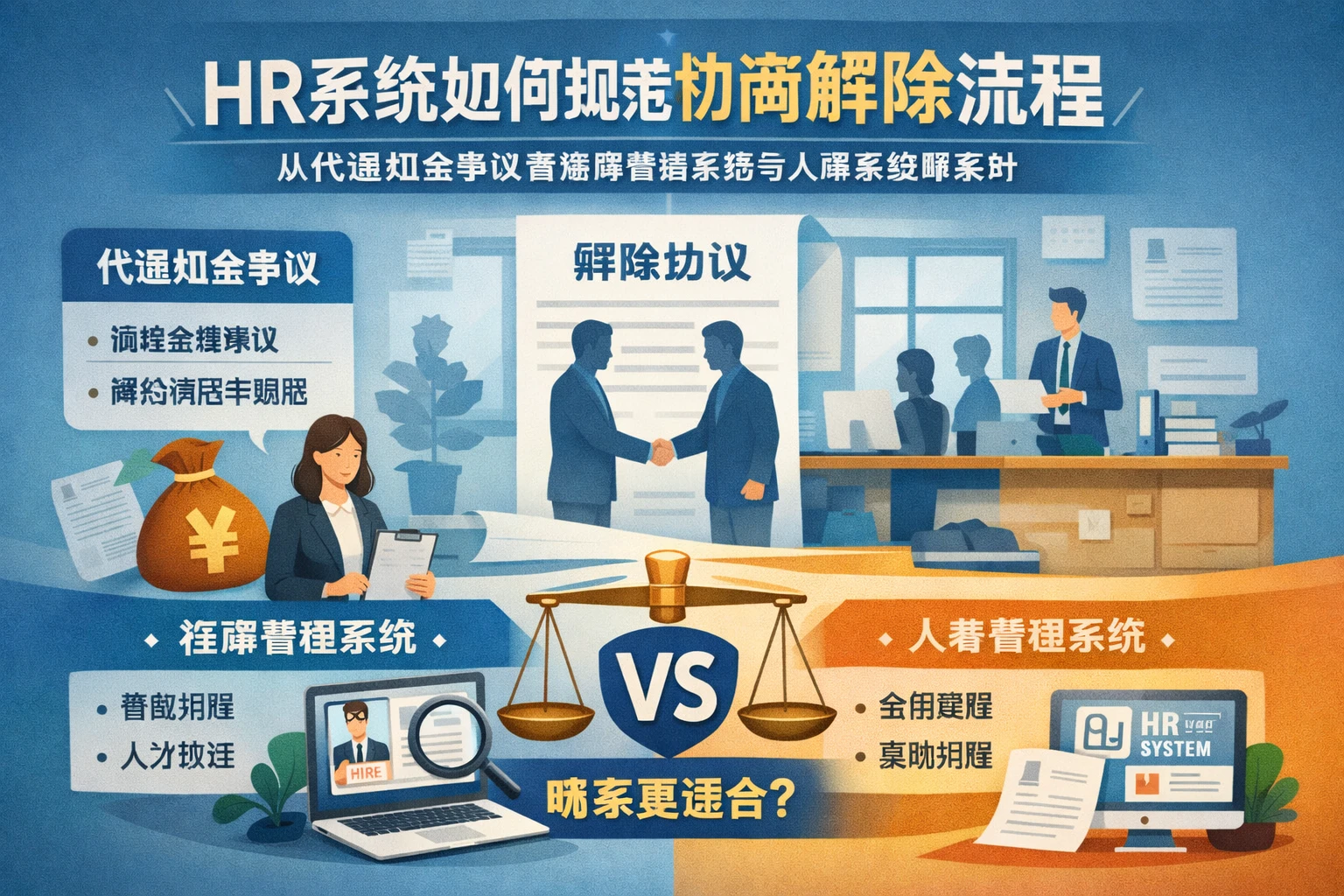 HR系统如何规范协商解除流程：从代通知金争议看招聘管理系统与人事系统哪家好