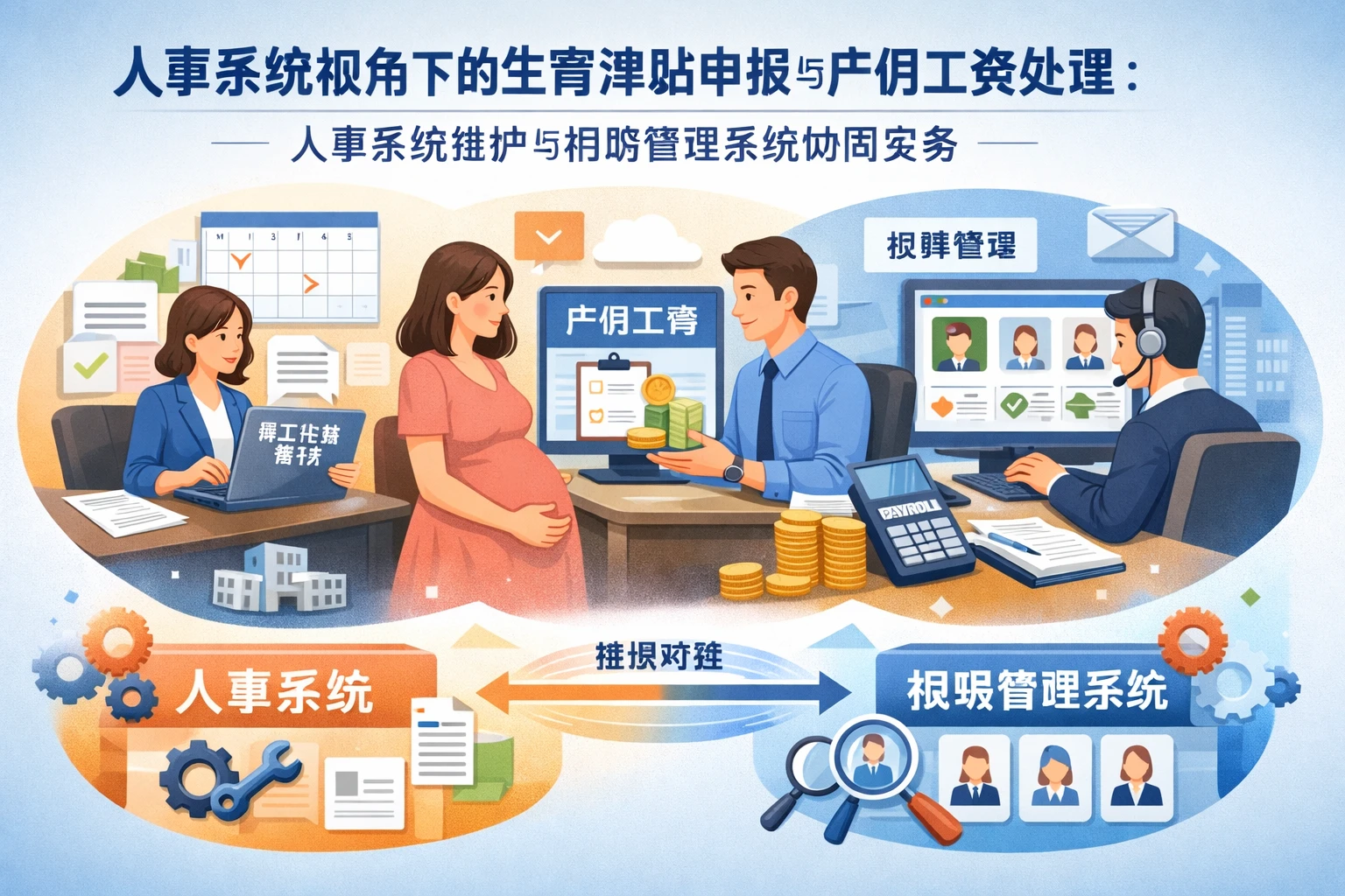 人事系统视角下的生育津贴申报与产假工资处理：人事系统维护与招聘管理系统协同实务