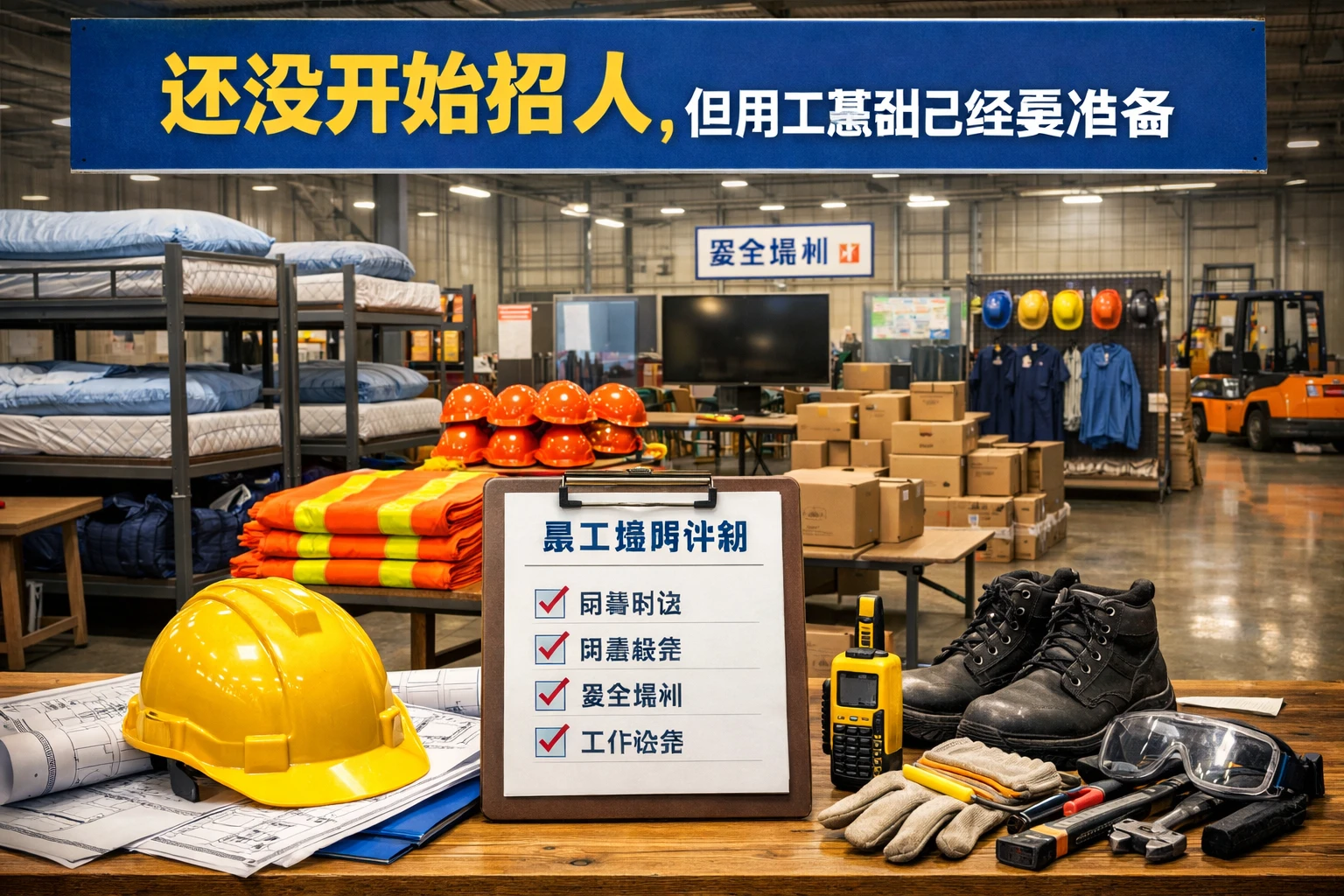 还没开始招人,但用工基础已经要准备