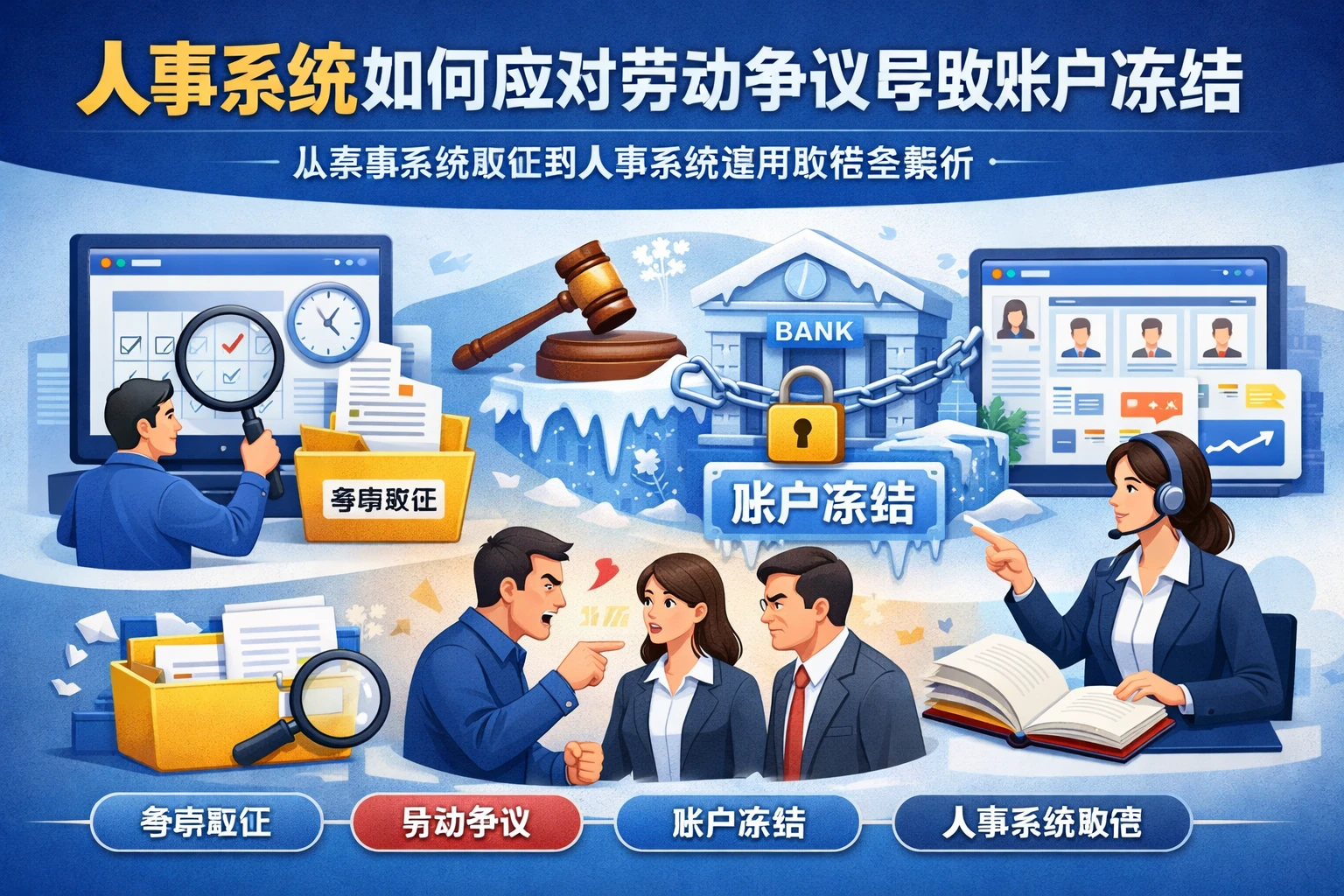 人事系统如何应对劳动争议导致账户冻结:从考勤系统取证到人事系统使用教程全解析