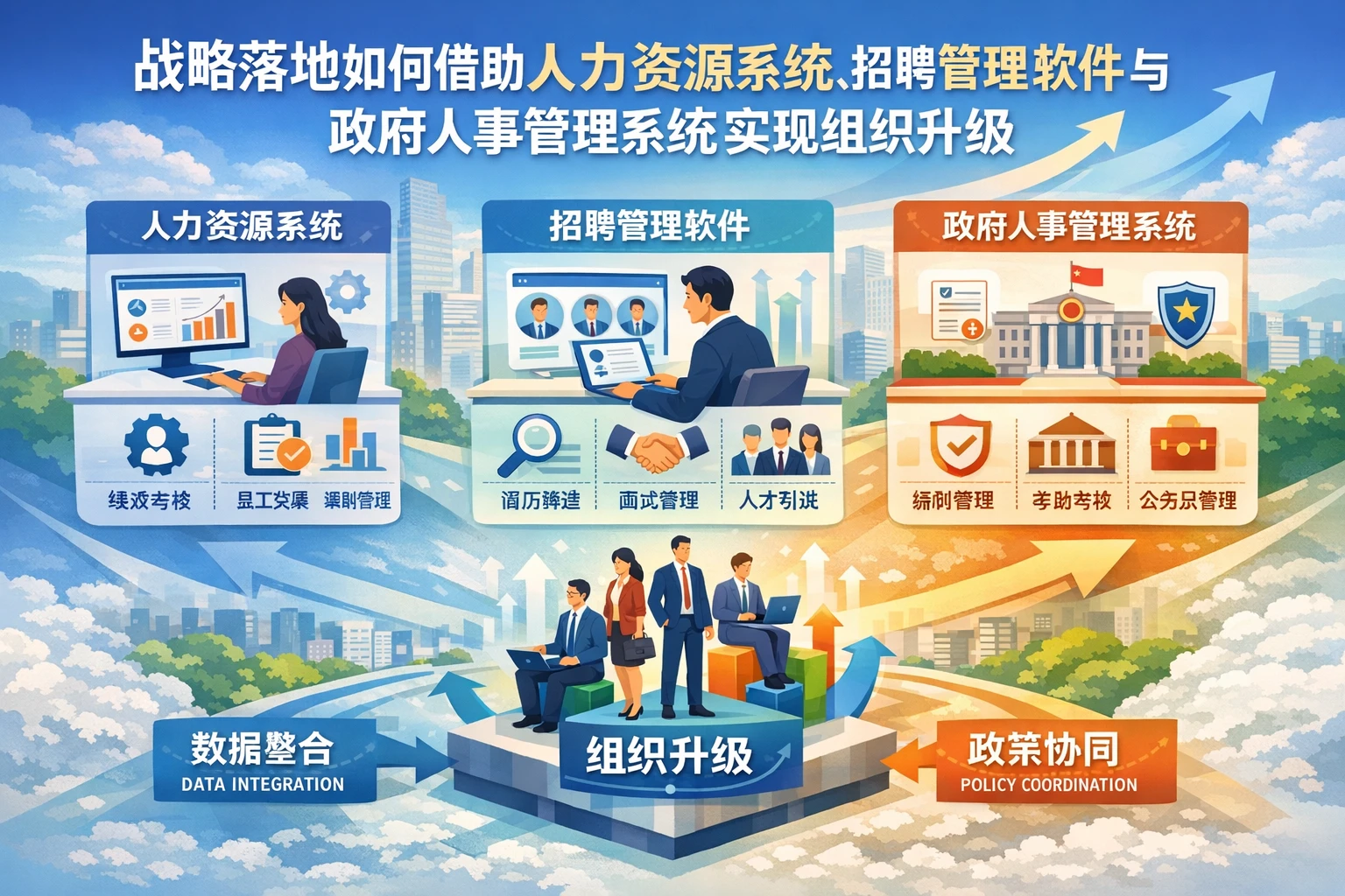 战略落地如何借助人力资源系统、招聘管理软件与政府人事管理系统实现组织升级