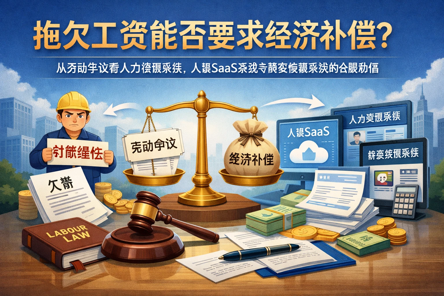 拖欠工资能否要求经济补偿？从劳动争议看人力资源系统、人事SaaS系统与薪资核算系统的合规价值