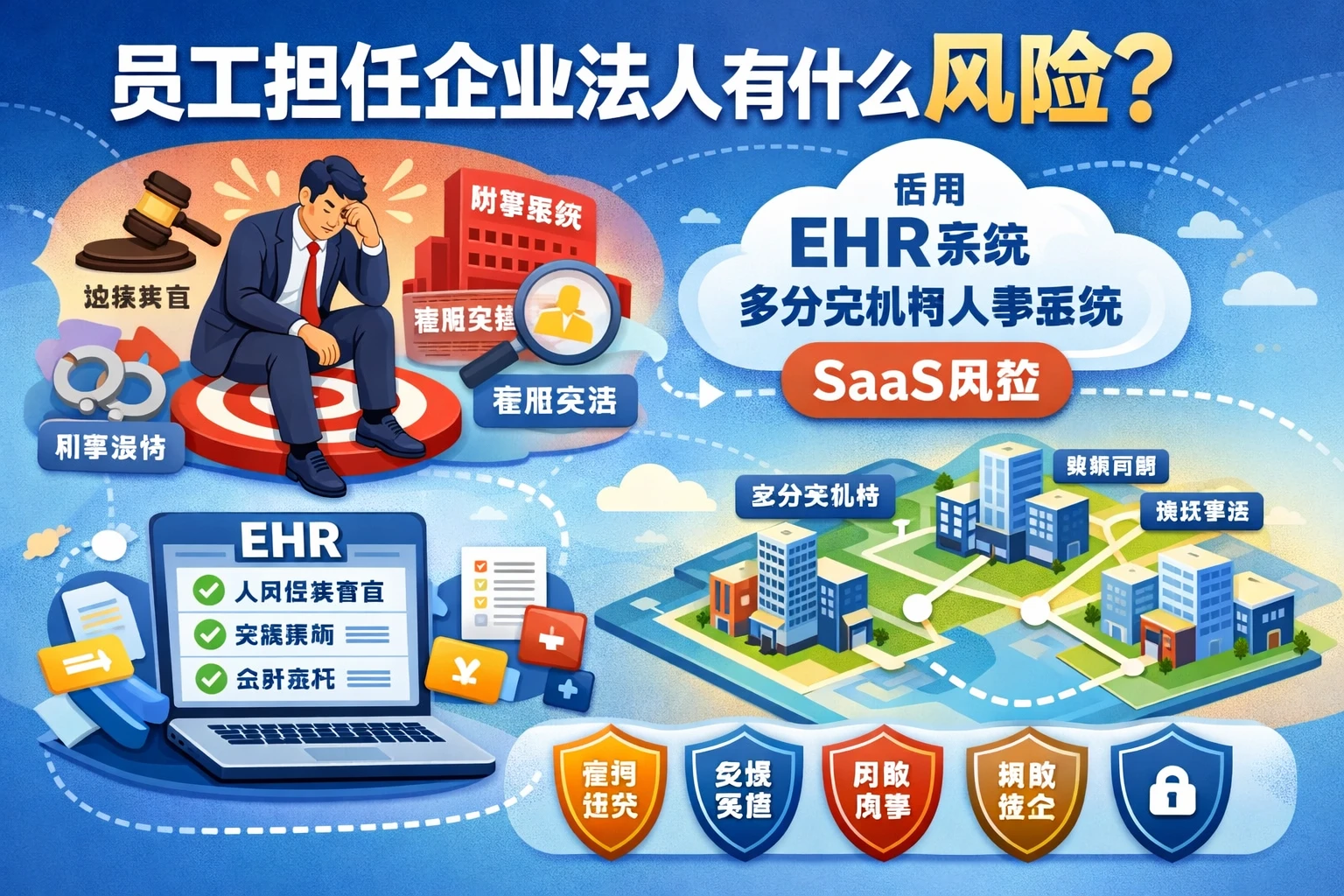 员工担任企业法人有什么风险?用ehr系统与多分支机构人事系统做好人事管理SaaS风控
