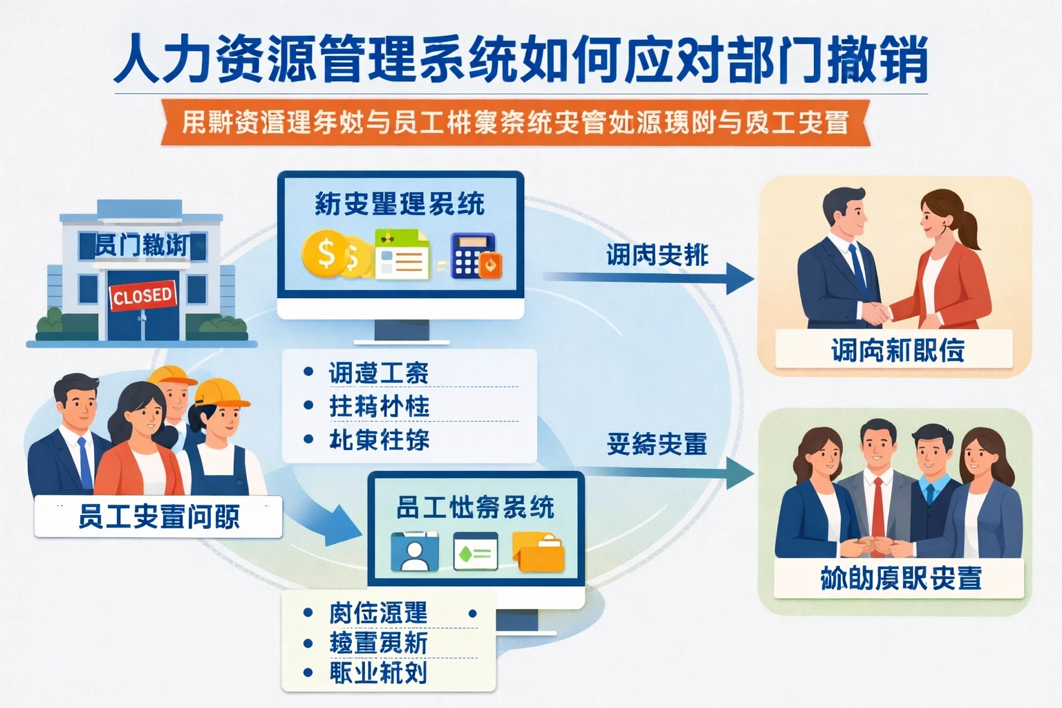 人力资源管理系统如何应对部门撤销:用薪资管理系统与员工档案系统妥善处理调岗与员工安置