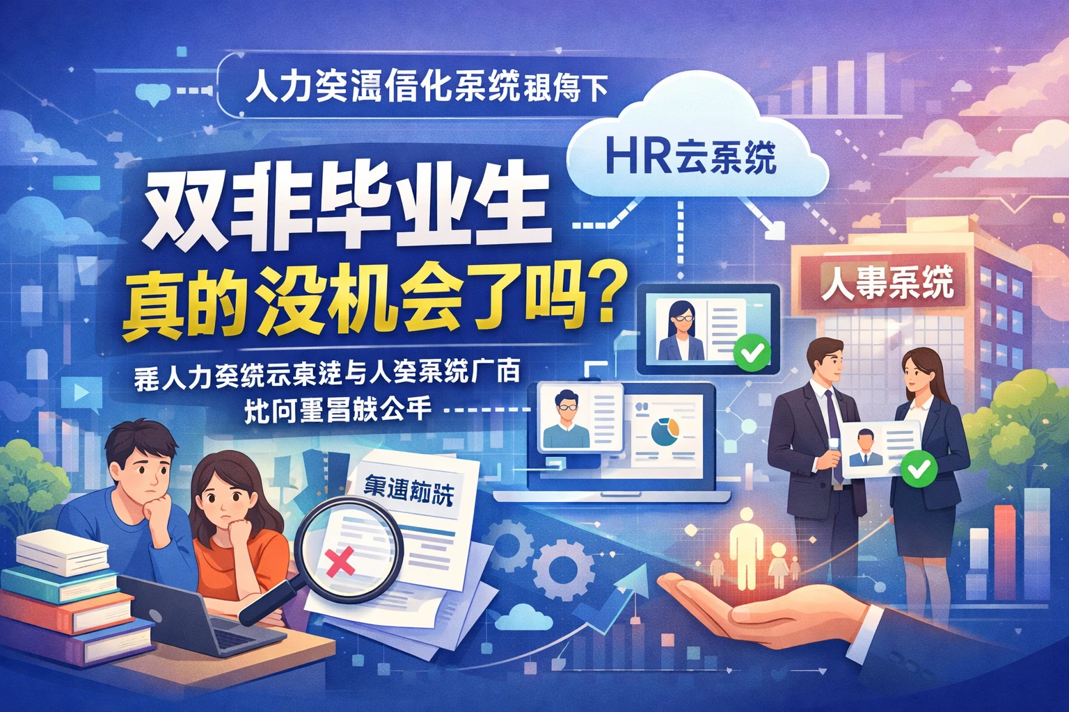 人力资源信息化系统视角下，双非毕业生真的没机会了吗？看人力资源云系统与人事系统厂商如何重塑招聘公平