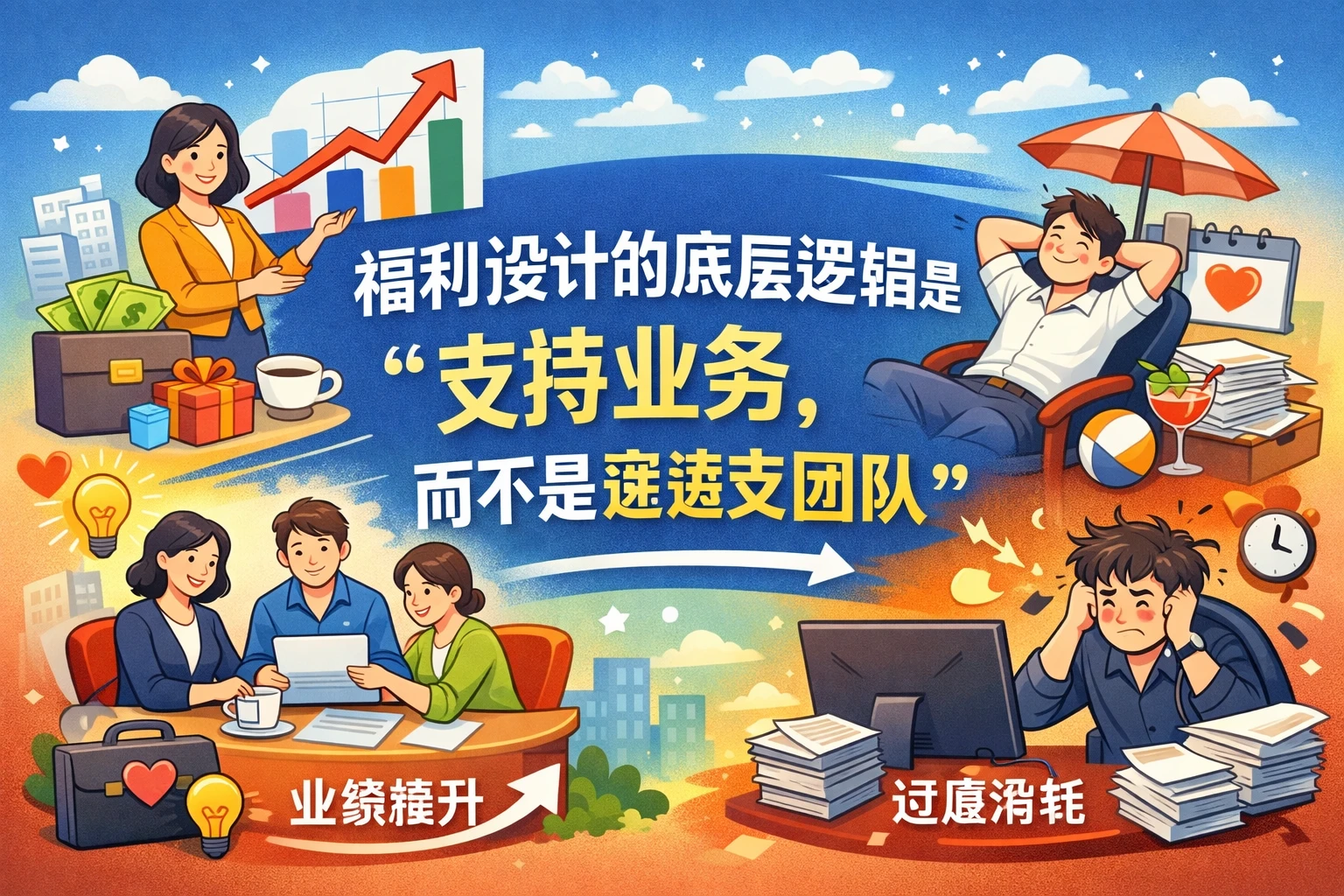 福利设计的底层逻辑是“支持业务，而不是透支团队”