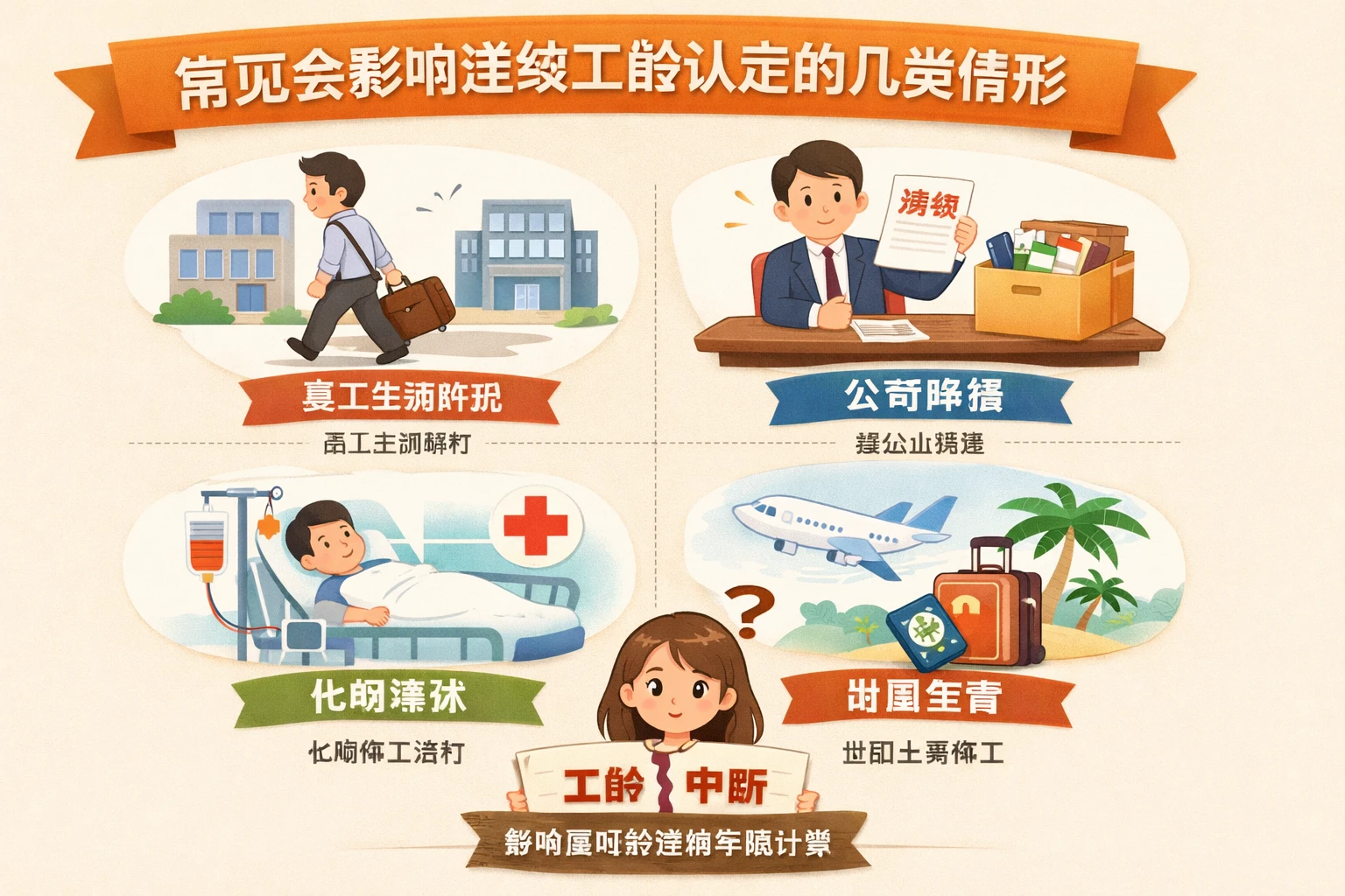 常见会影响连续工龄认定的几类情形