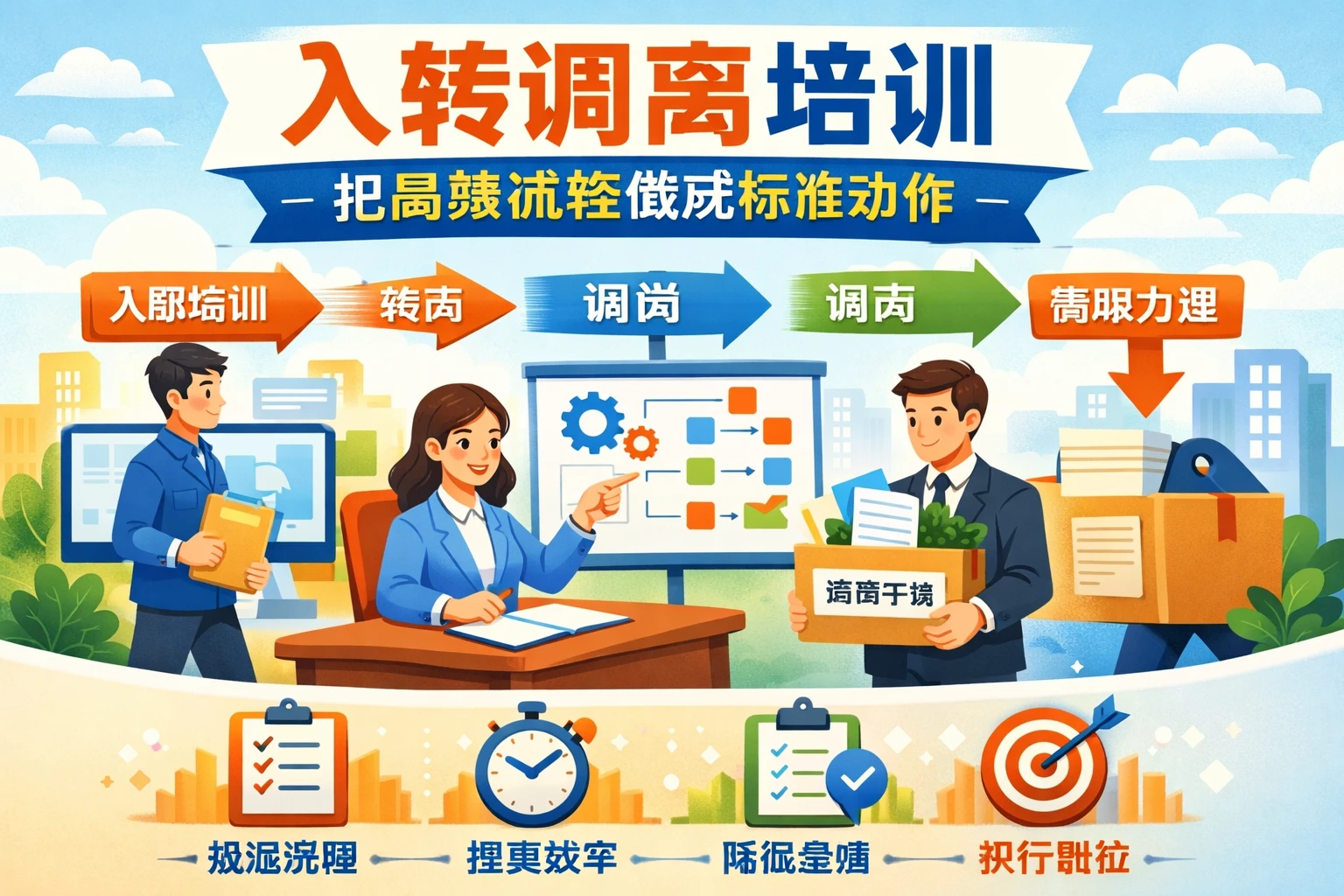 入转调离培训:把高频流程做成标准动作