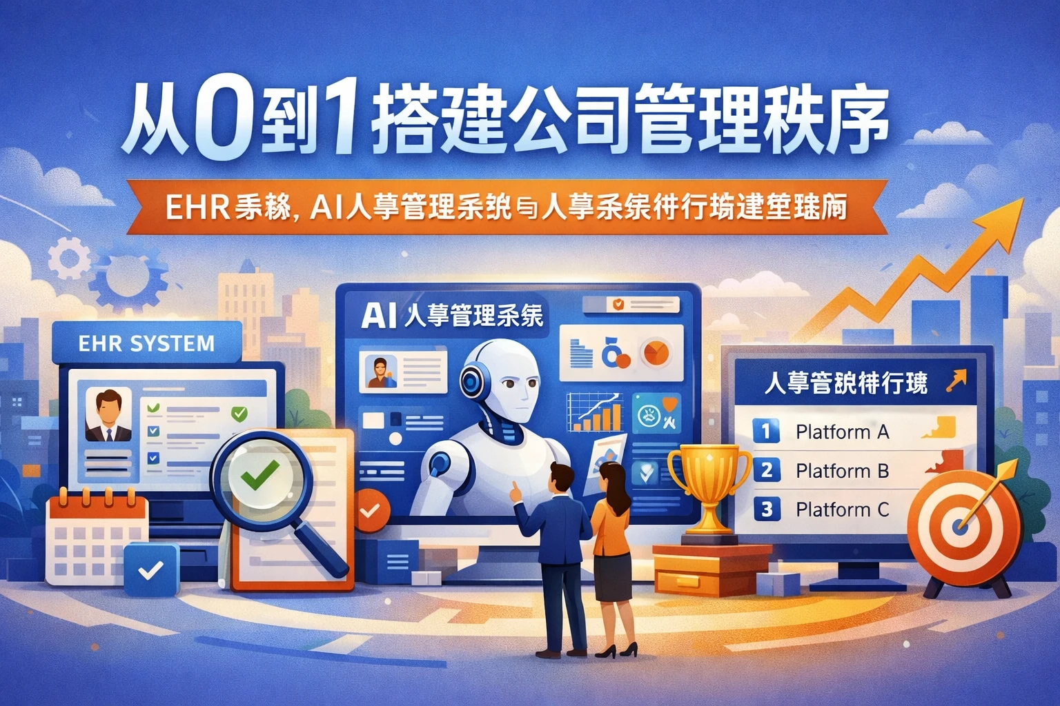 从0到1搭建公司管理秩序:ehr系统、AI人事管理系统与人事系统排行榜选型指南