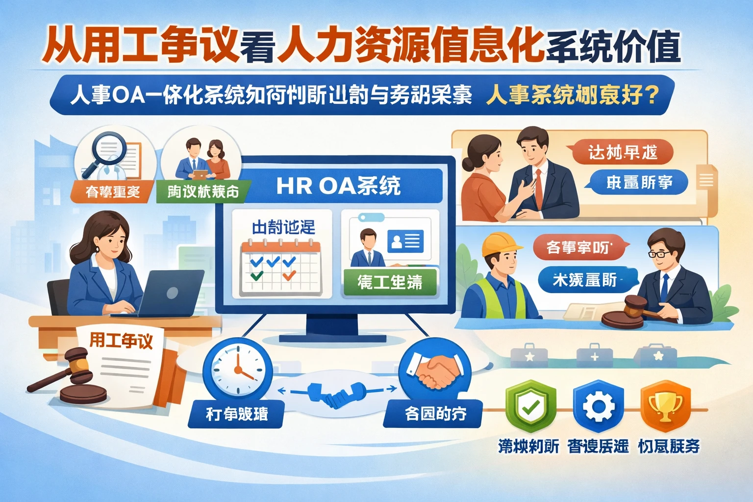 从用工争议看人力资源信息化系统价值：人事OA一体化系统如何判断出勤与劳动关系，人事系统哪家好