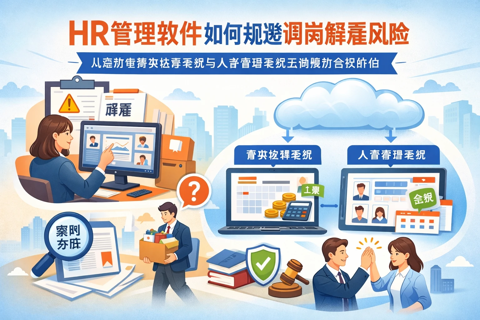 HR管理软件如何规避调岗解雇风险：从案例看薪资核算系统与人事管理系统云端版的合规价值