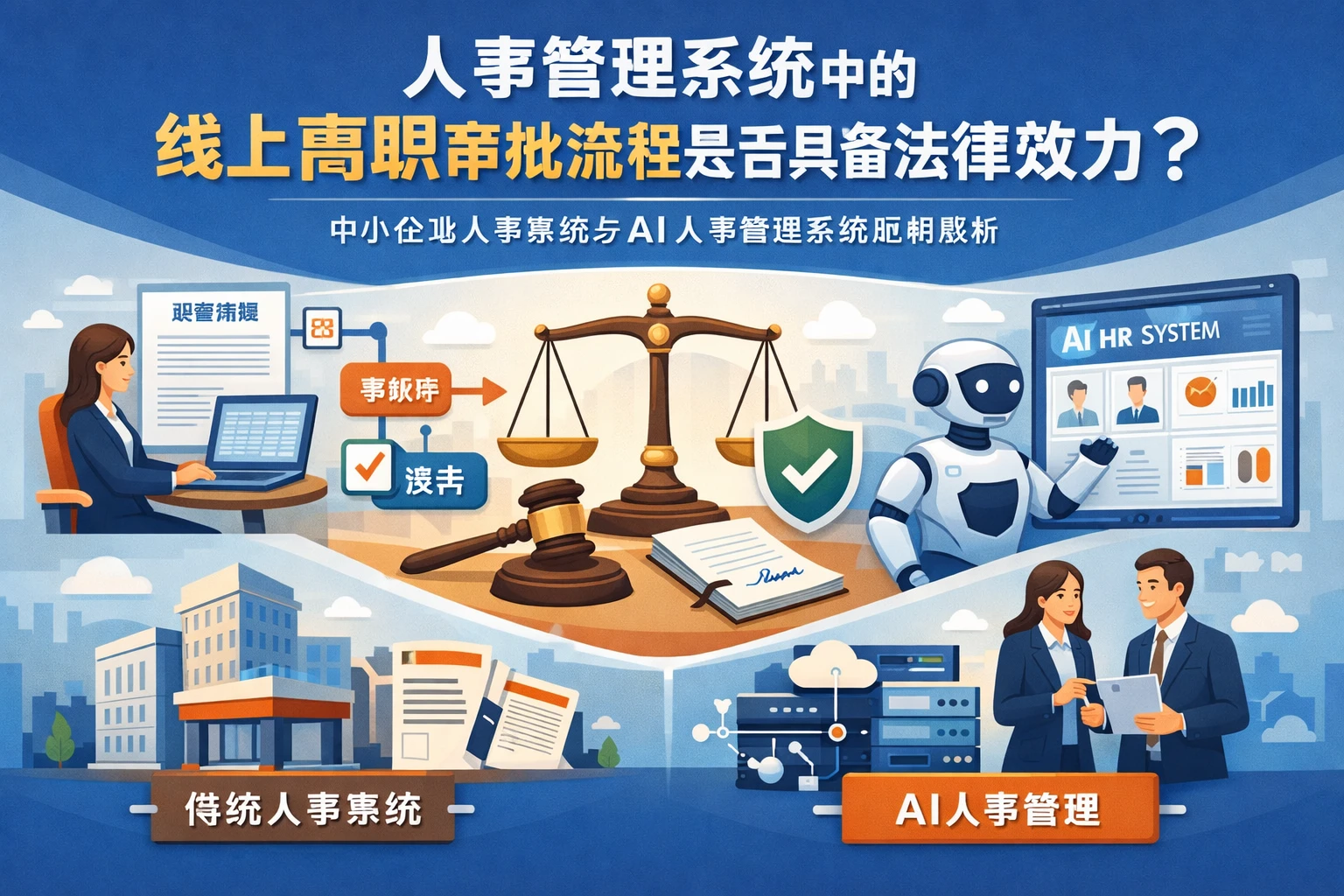 人事管理系统中的线上离职审批流程是否具备法律效力？中小企业人事系统与AI人事管理系统应用解析