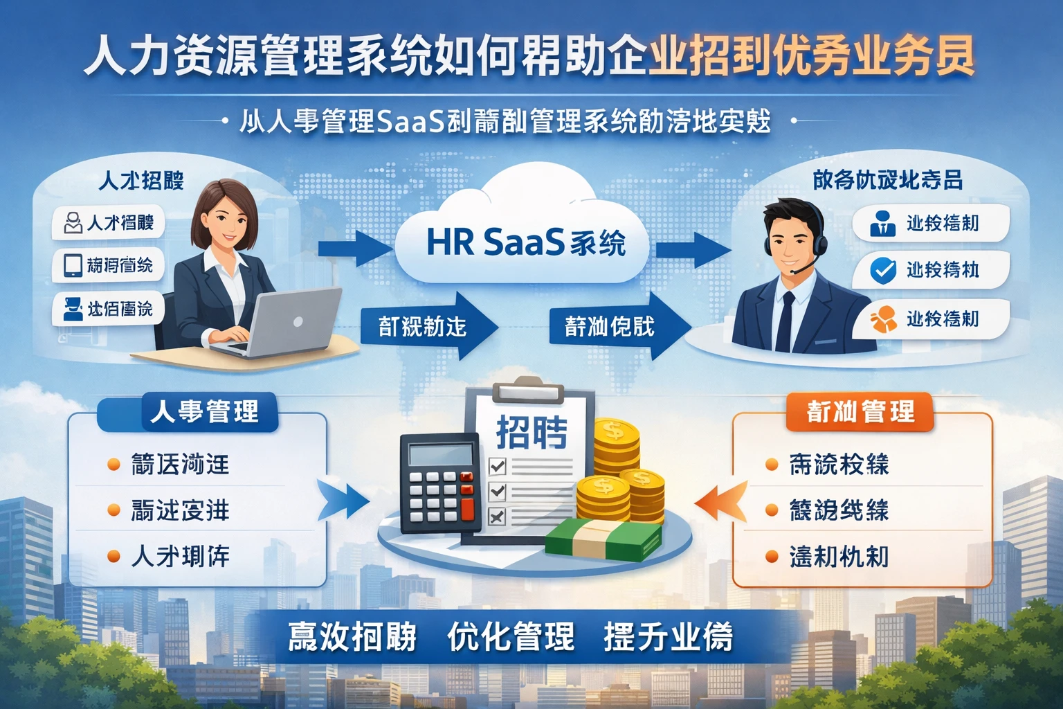 人力资源管理系统如何帮助企业招到优秀外贸业务员：从人事管理SaaS到薪酬管理系统的落地实践