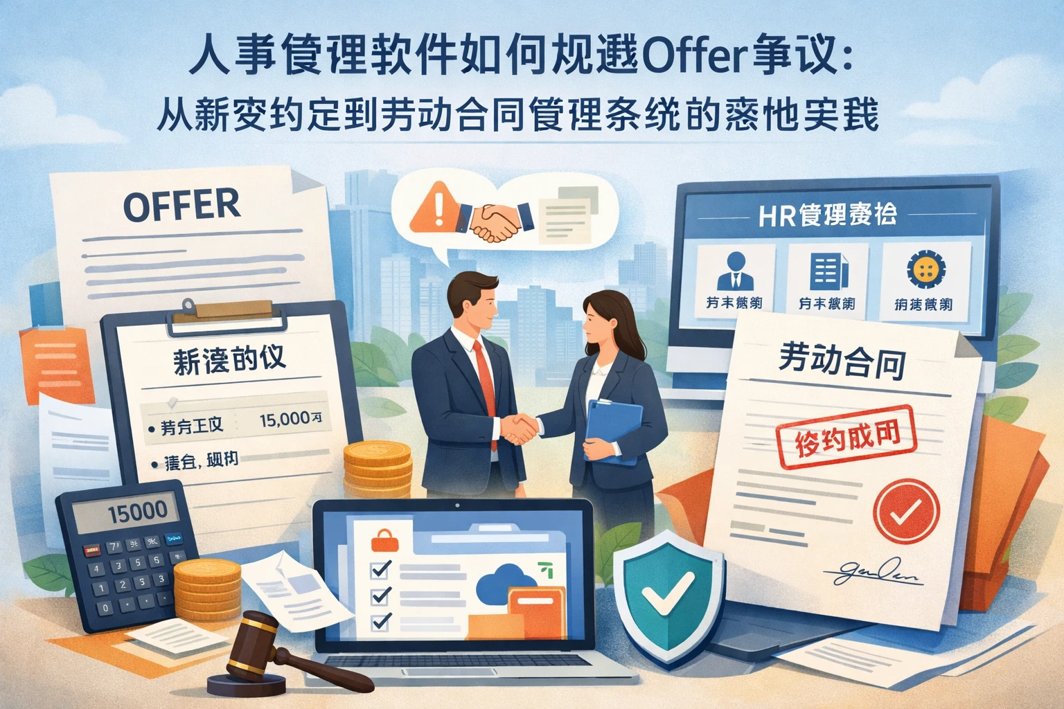 人事管理软件如何规避Offer争议:从薪资约定到劳动合同管理系统的落地实践