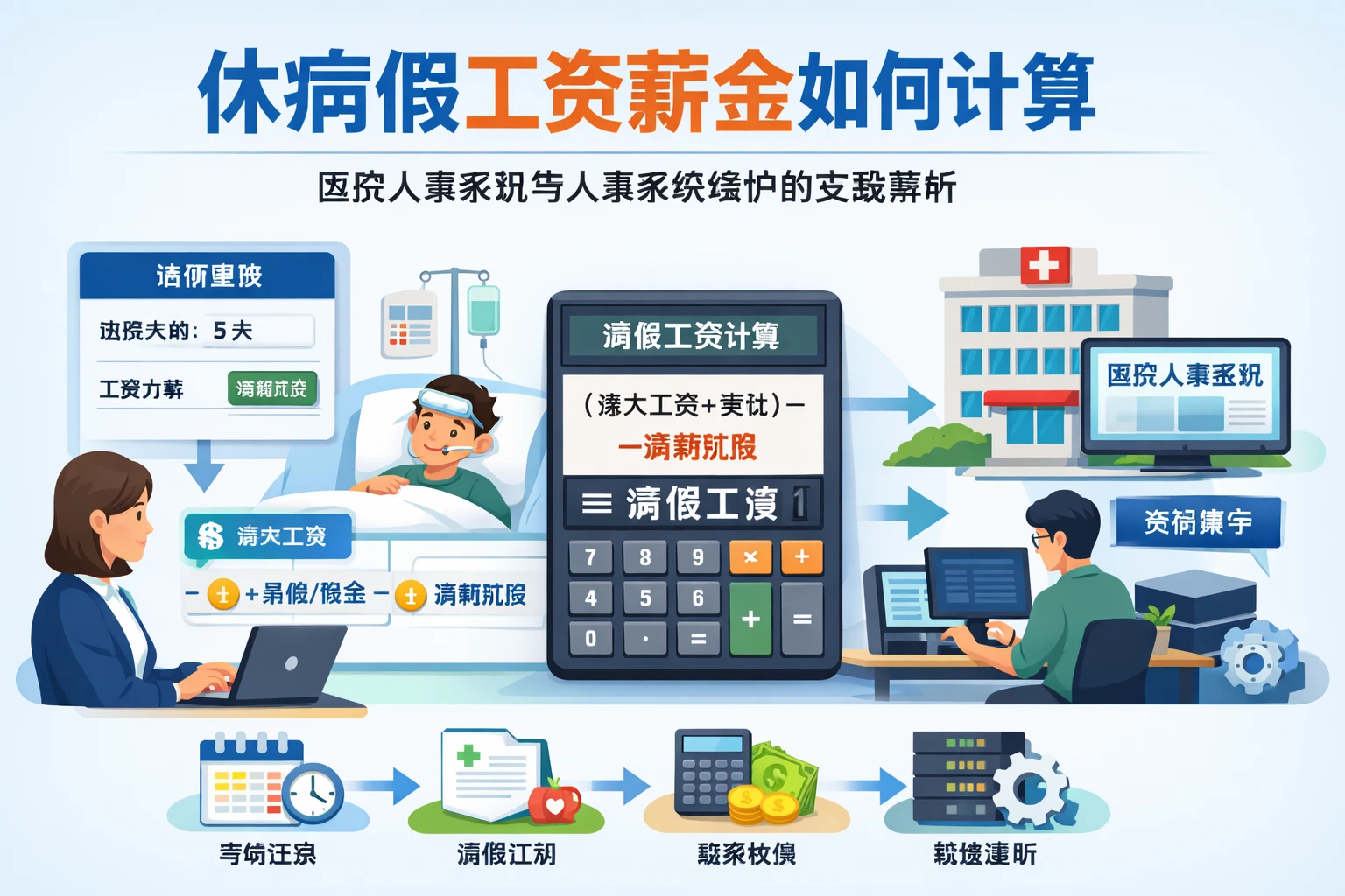 人事管理软件视角下,休病假工资薪金如何计算——医院人事系统与人事系统维护的实践解析