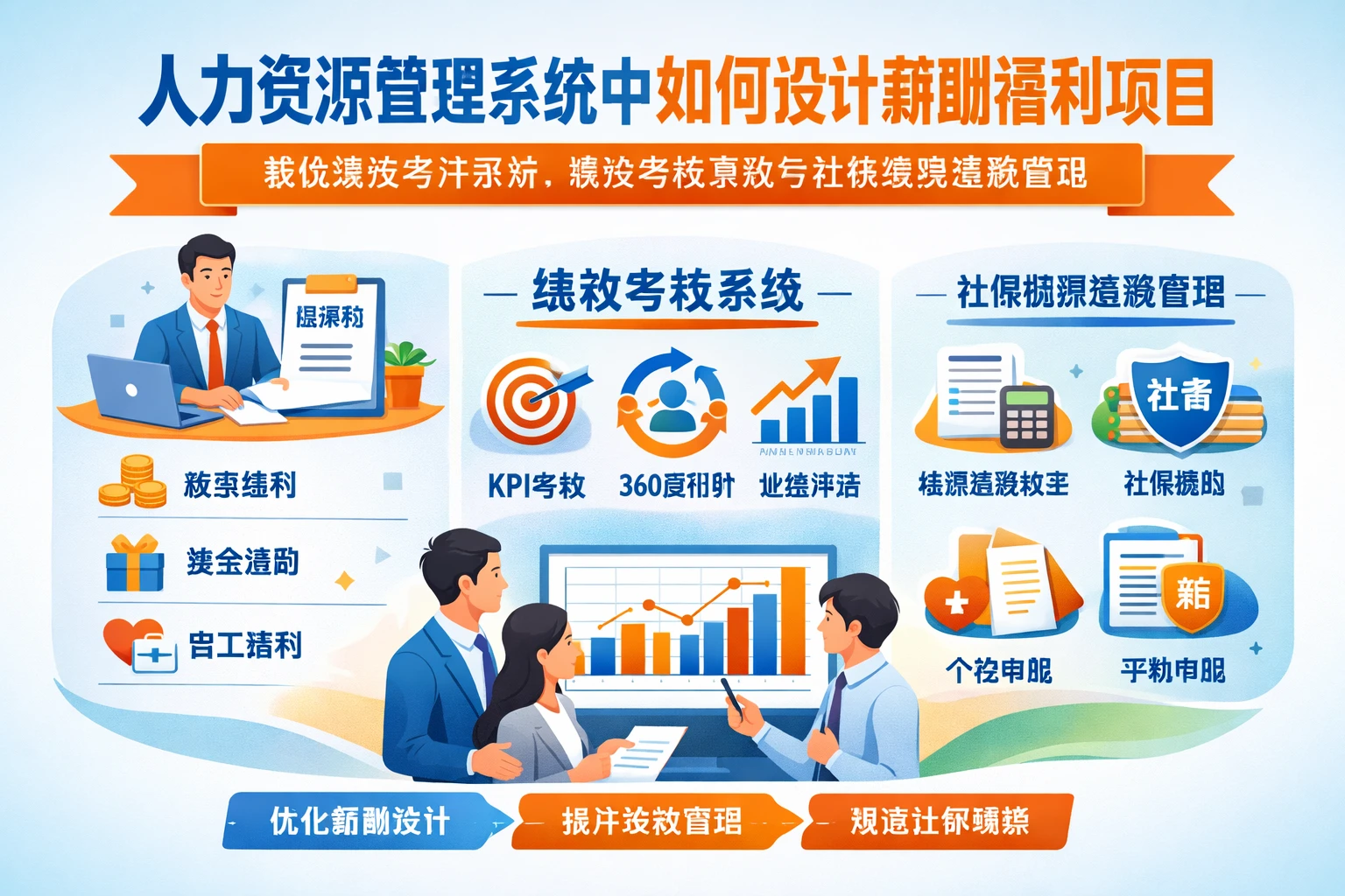 人力资源管理系统中如何设计薪酬福利项目:兼谈绩效考评系统、绩效考核系统与社保缴费基数管理