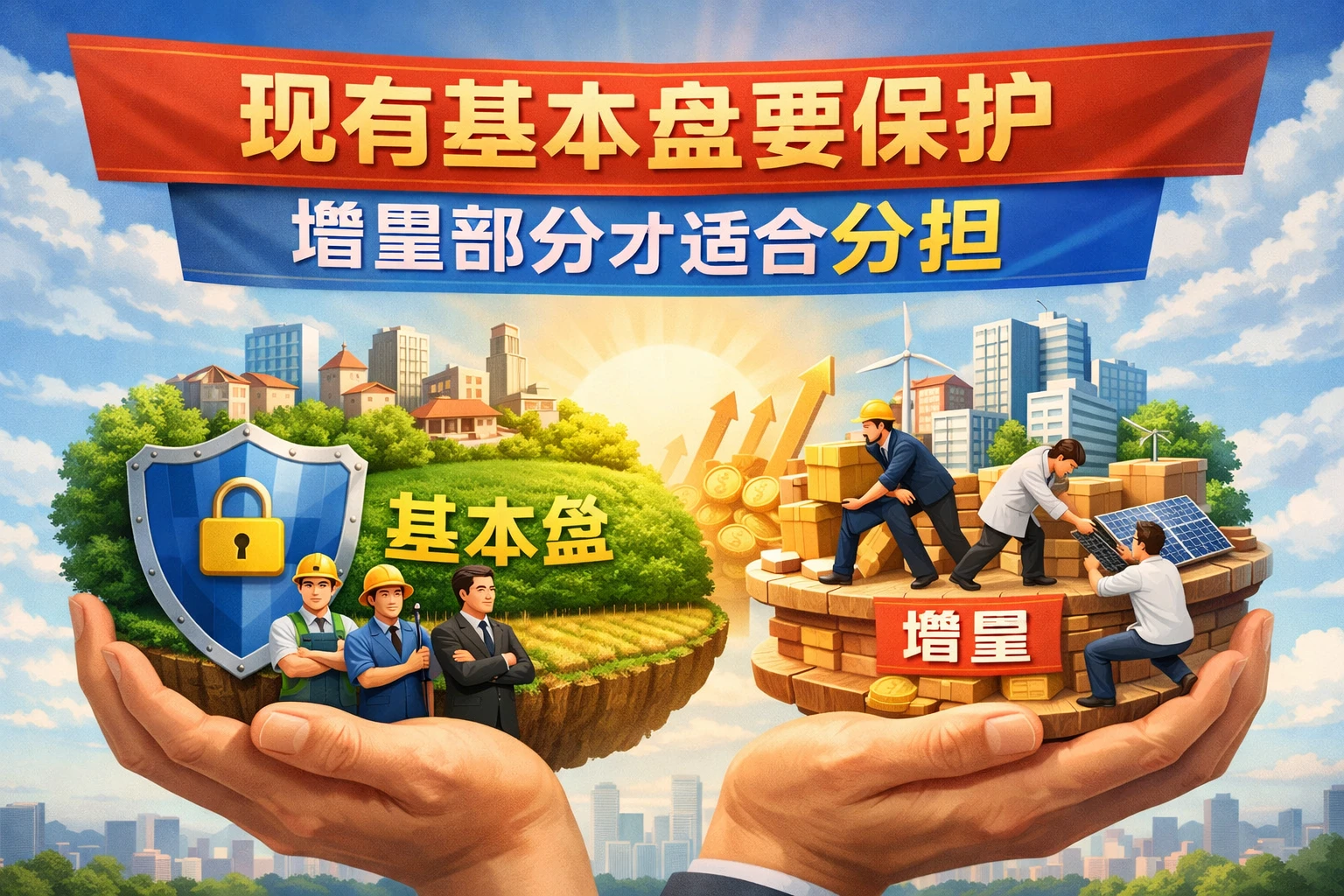 现有基本盘要保护,增量部分才适合分担