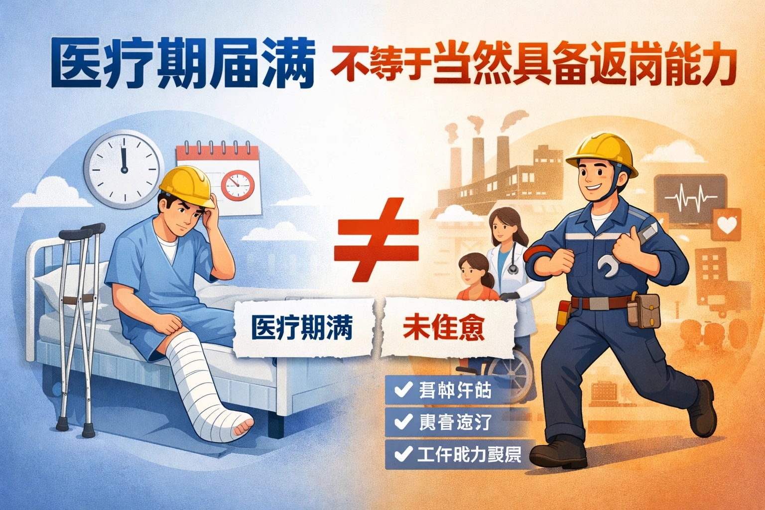 医疗期届满,不等于当然具备返岗能力