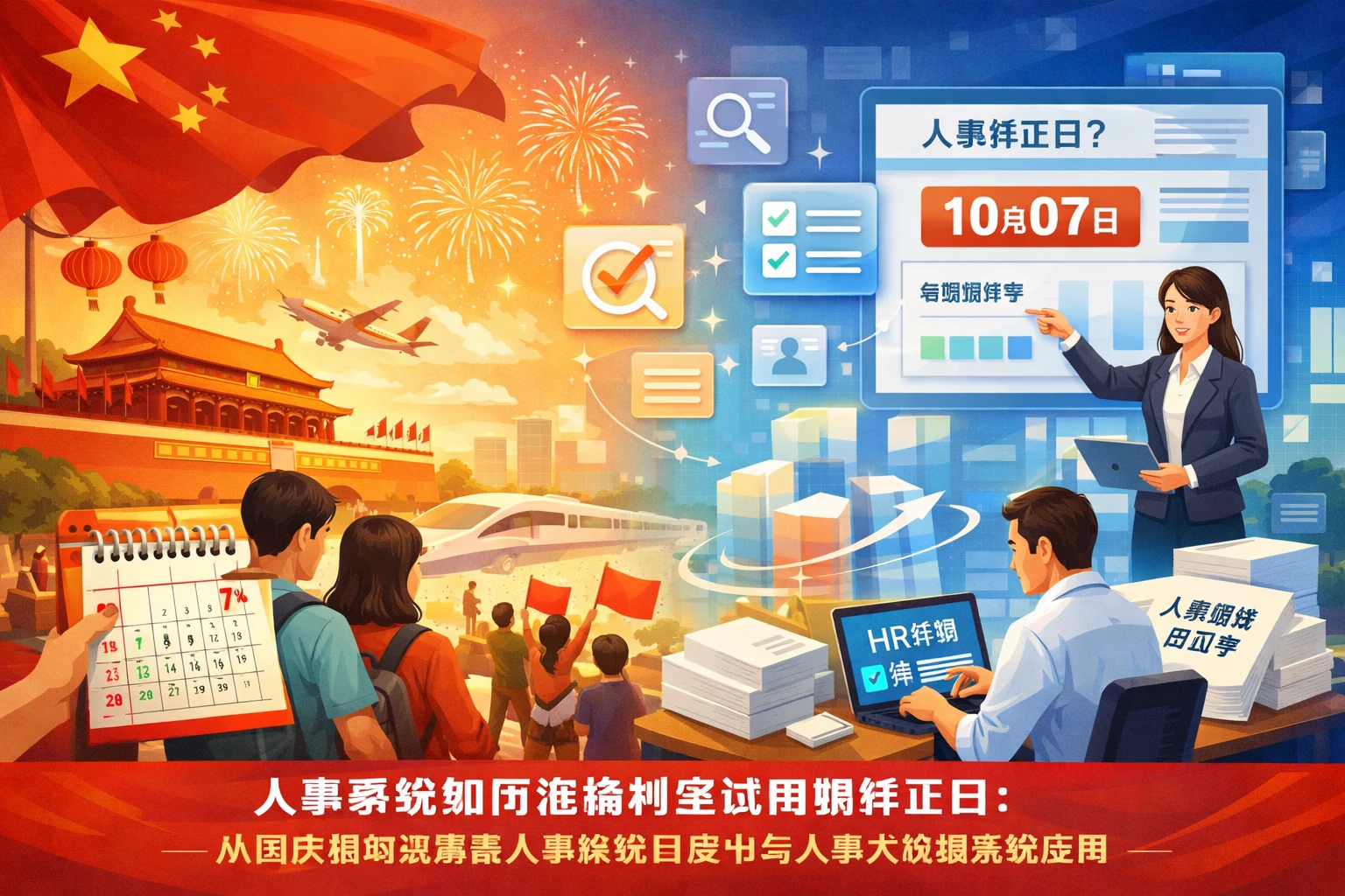 人事系统如何准确判定试用期转正日：从国庆假期场景看人事系统白皮书与人事大数据系统应用