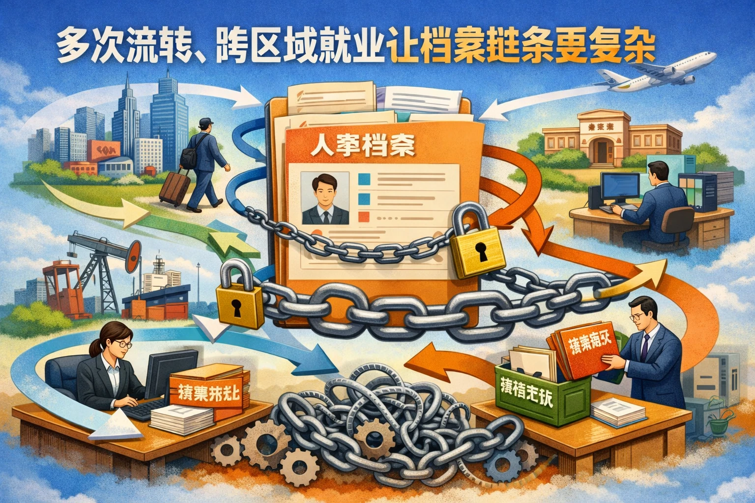 多次流转、跨区域就业让档案链条更复杂