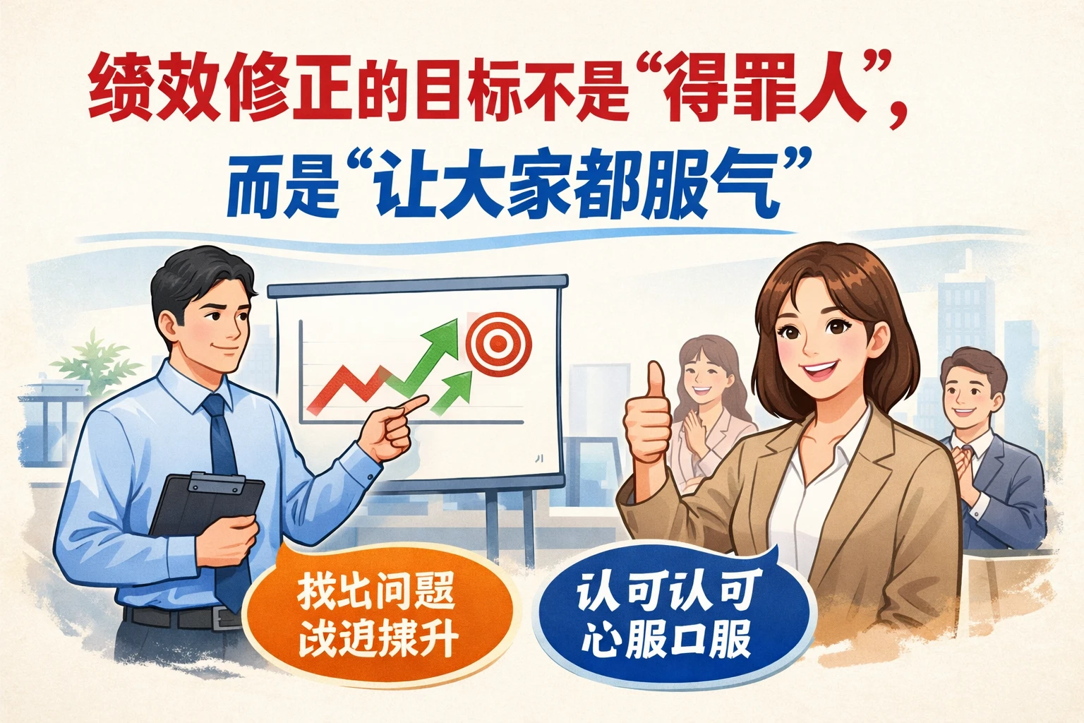 绩效修正的目标不是“得罪人”，而是“让大家都服气”