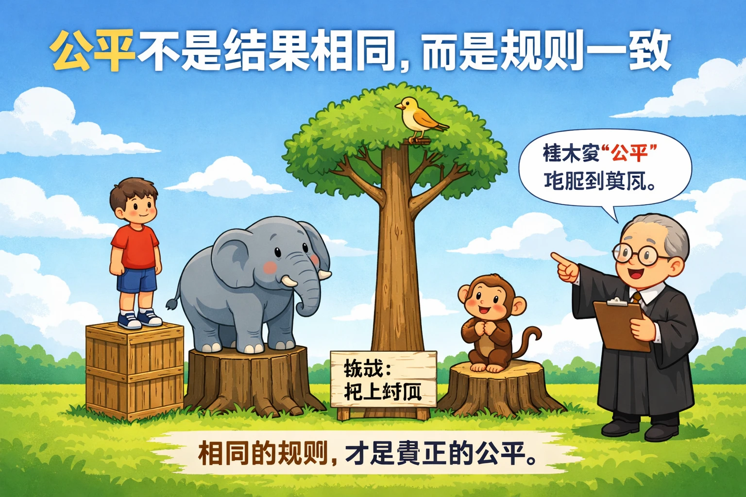 公平不是结果相同，而是规则一致