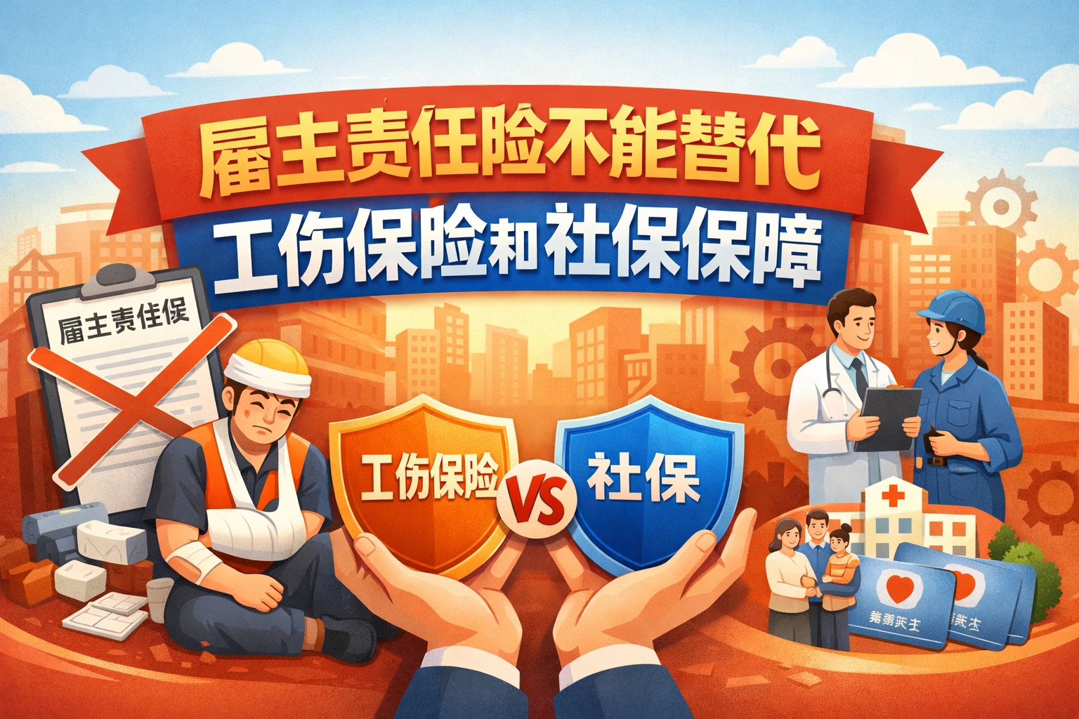 雇主责任险不能替代工伤保险和社保保障