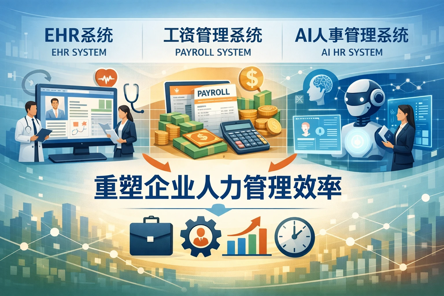 ehr系统、工资管理系统与AI人事管理系统如何重塑企业人力管理效率