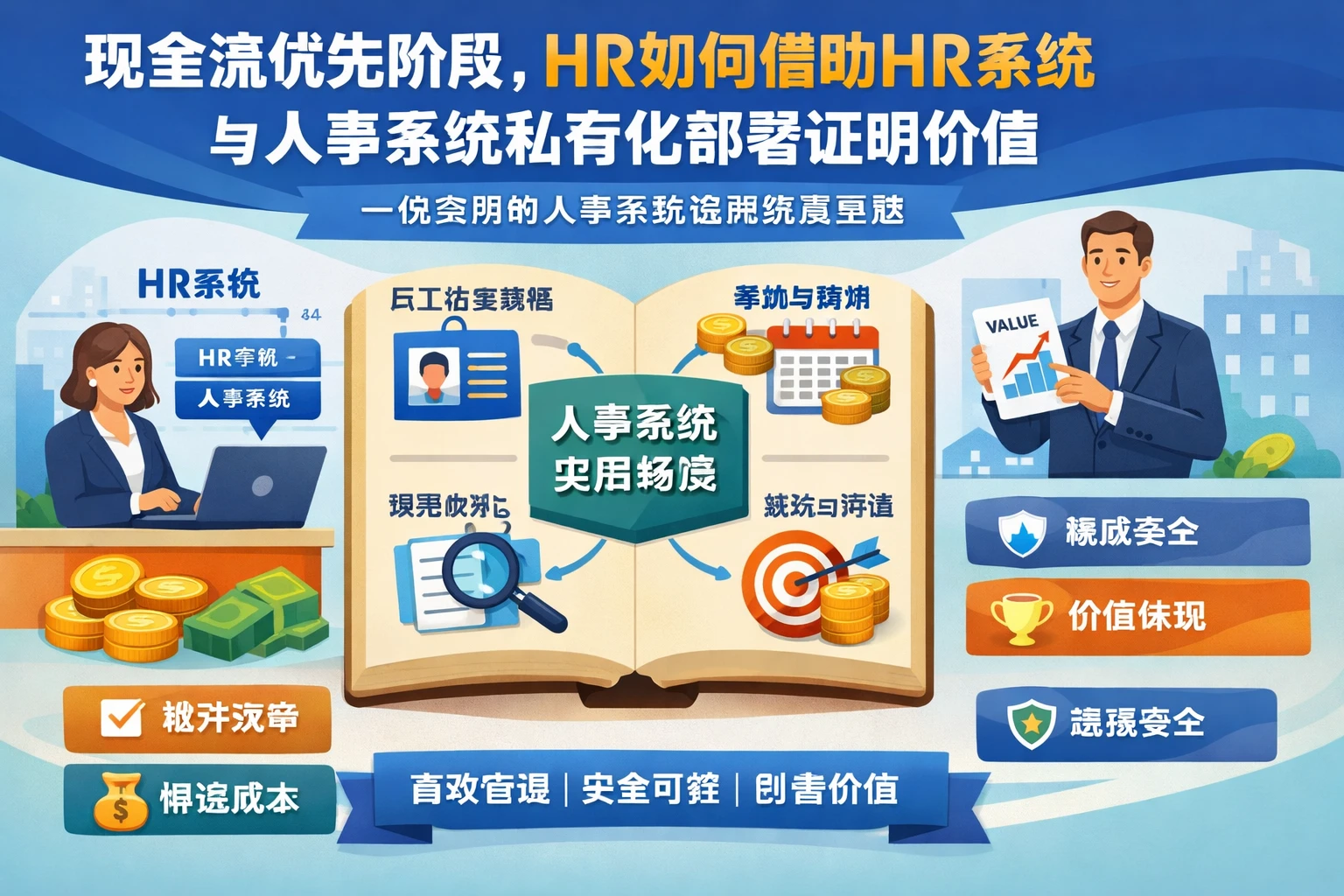 现金流优先阶段，HR如何借助HR系统与人事系统私有化部署证明价值——一份实用的人事系统使用教程思路
