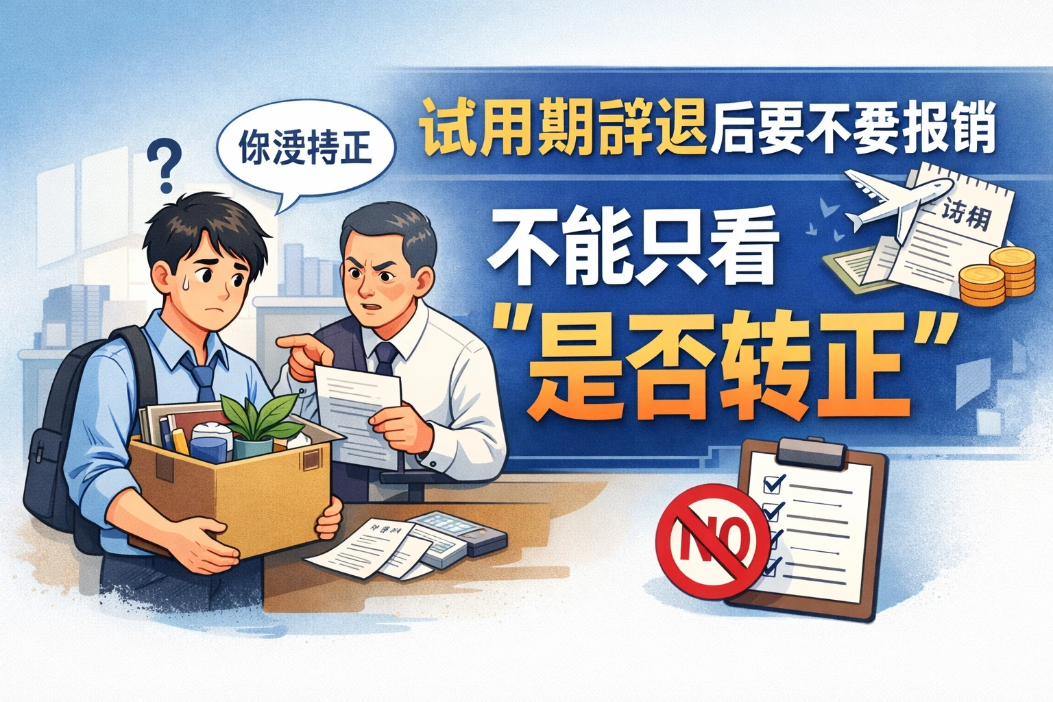 试用期辞退后要不要报销，不能只看“是否转正”