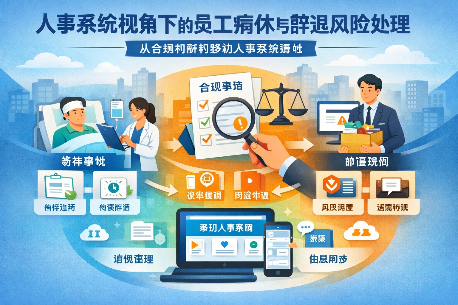 人事系统视角下的员工病休与辞退风险处理：从合规判断到移动人事系统落地