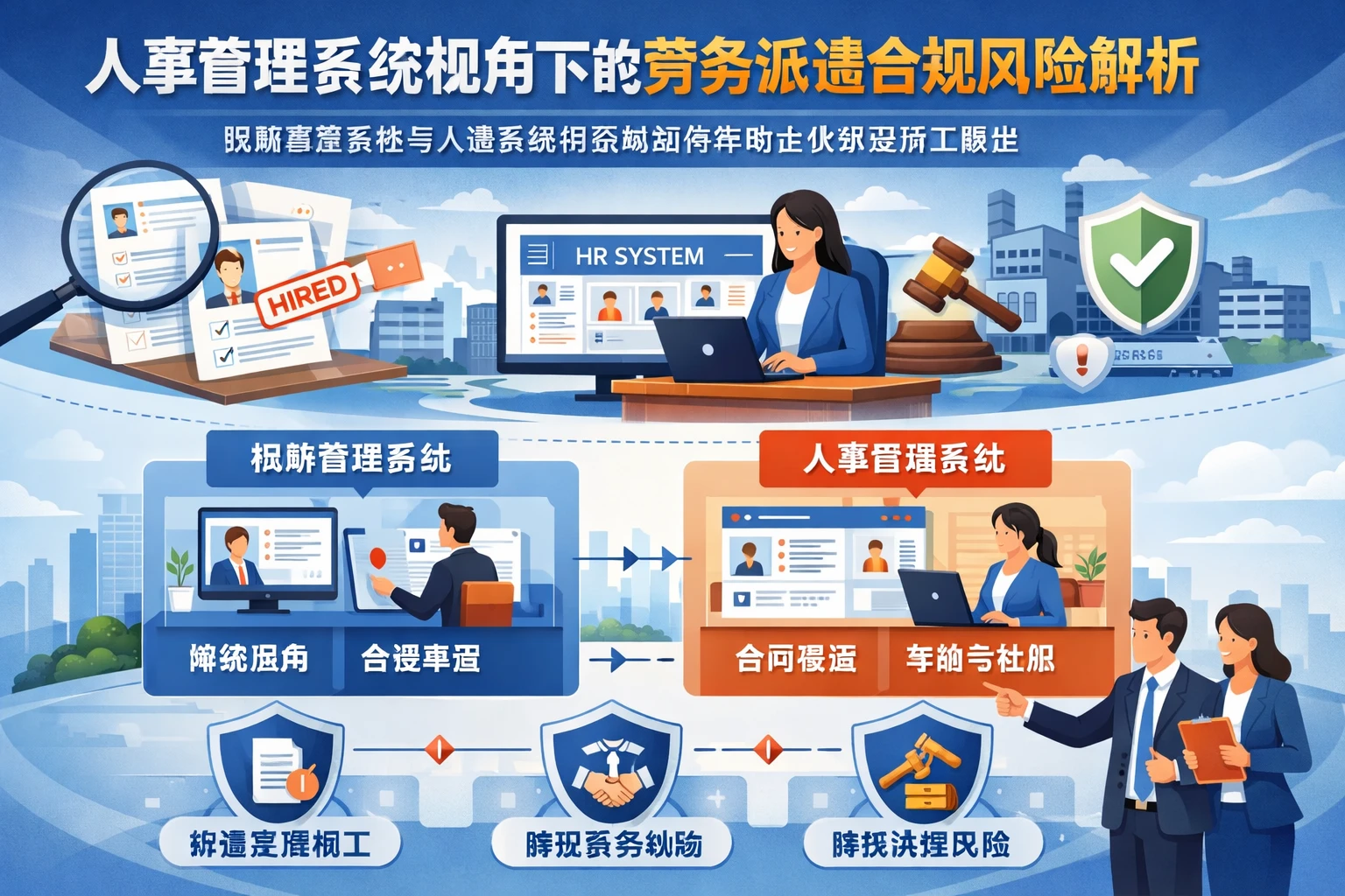 人事管理系统视角下的劳务派遣合规风险解析：招聘管理系统与人事系统供应商如何帮助企业规避用工隐患